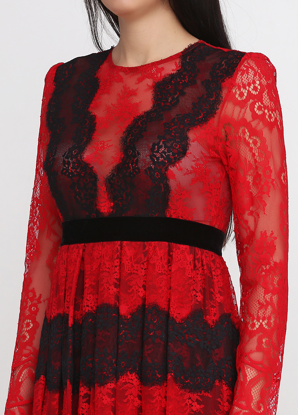 Красное кэжуал платье Aniye By фактурное