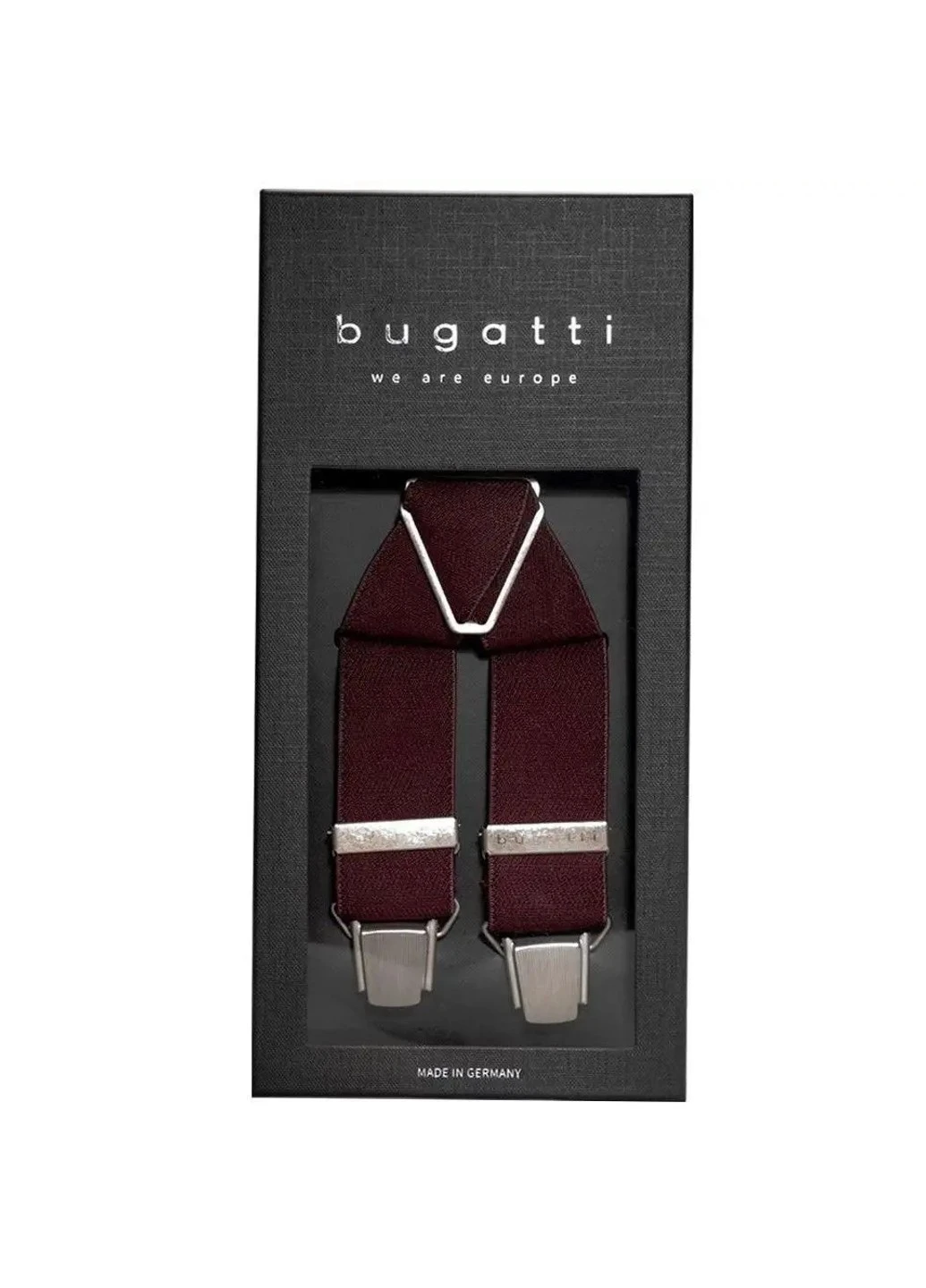 Чоловічі підтяжки Бордові Bugatti (253152158)