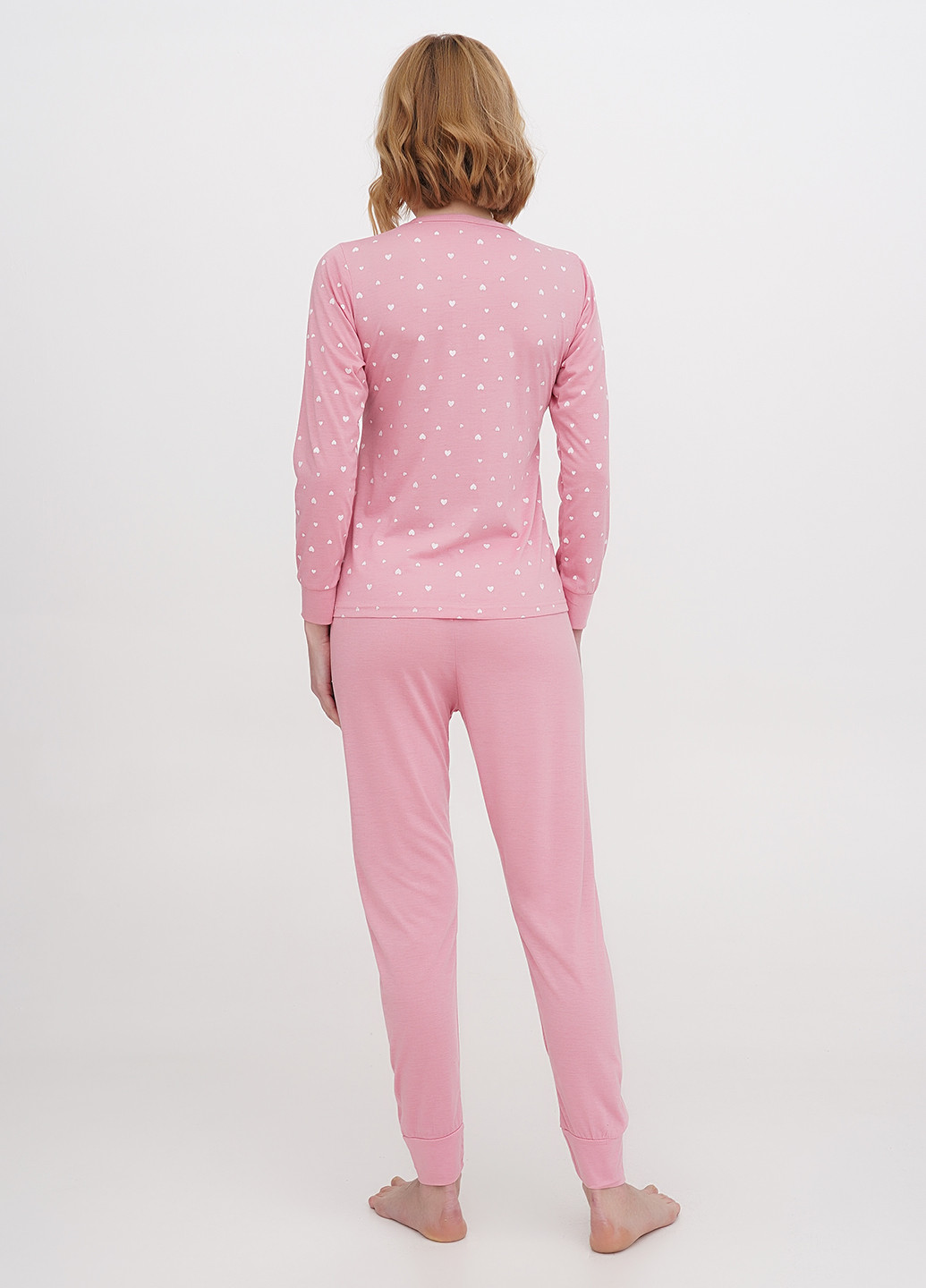 Рожева всесезон піжама (лонгслів, штани) лонгслив + брюки Intimates