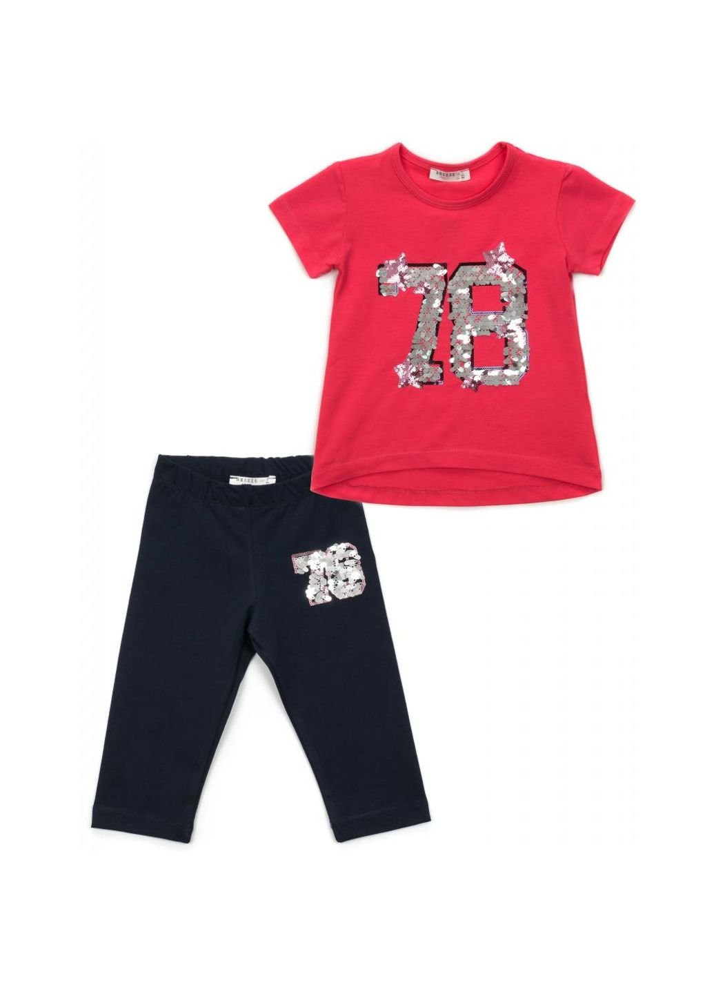 Комбінований літній набір дитячого одягу "78" (14246-110g-pink) Breeze