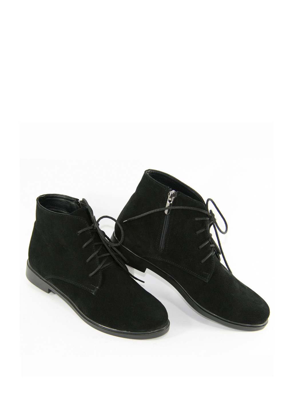 Осенние ботинки Mila со шнуровкой из натуральной замши