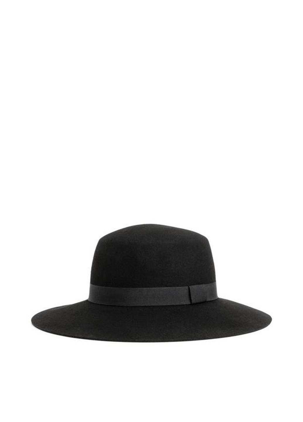 Шляпа H&M однотонная чёрная кэжуал