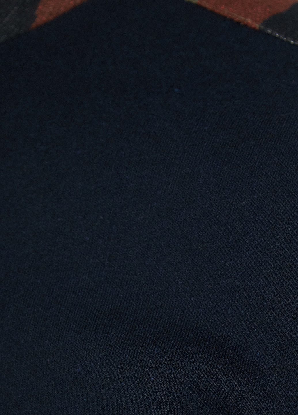 KOTON свитшот однотонный темно-синий кэжуал полиэстер, трикотаж