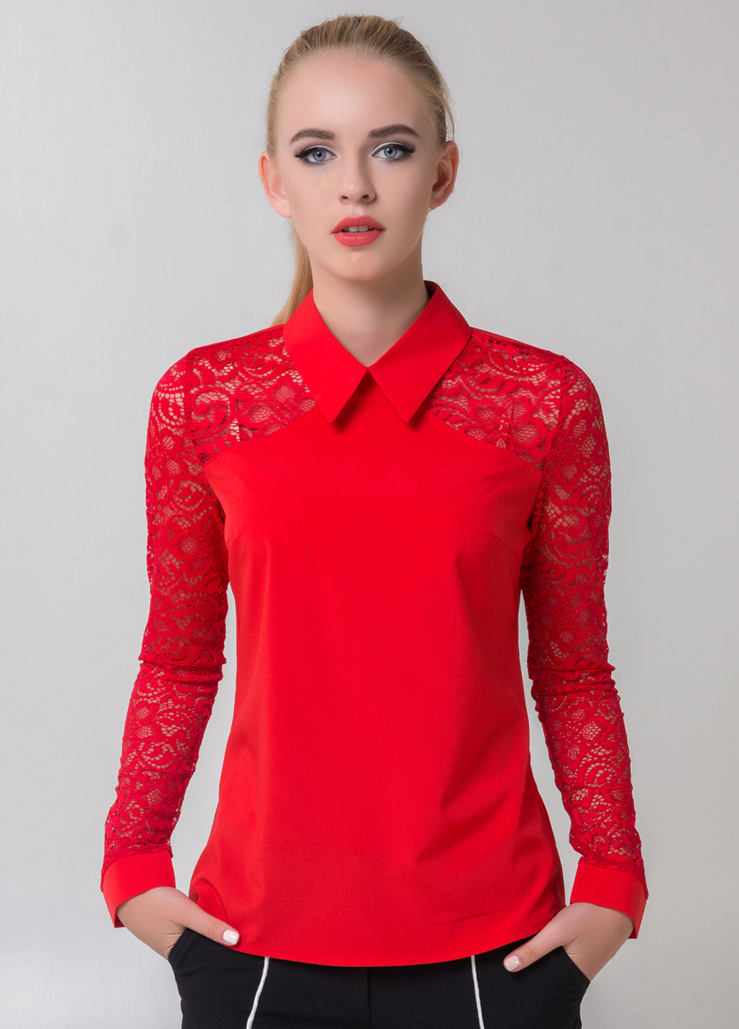 Красная блуза Azuri