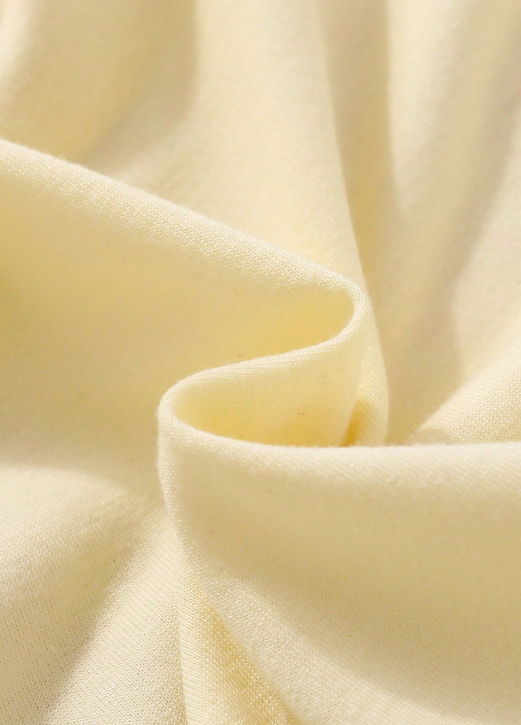 SHEIN світшот напис кремовий кежуал трикотаж, поліестер