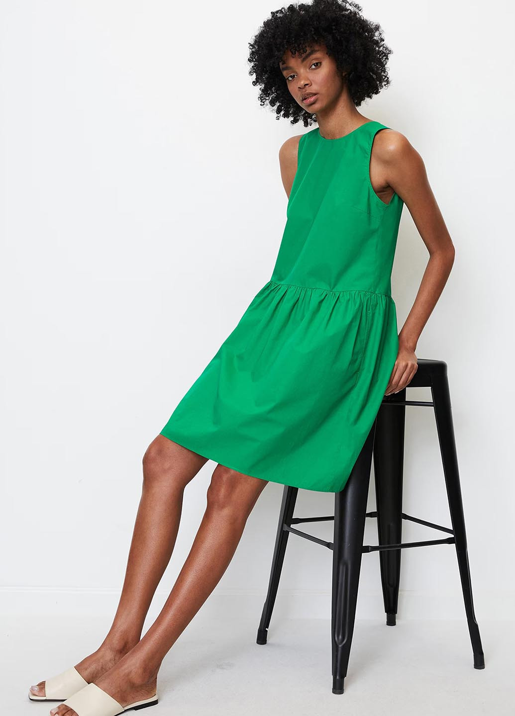 Зеленое кэжуал платье Marc O'Polo однотонное