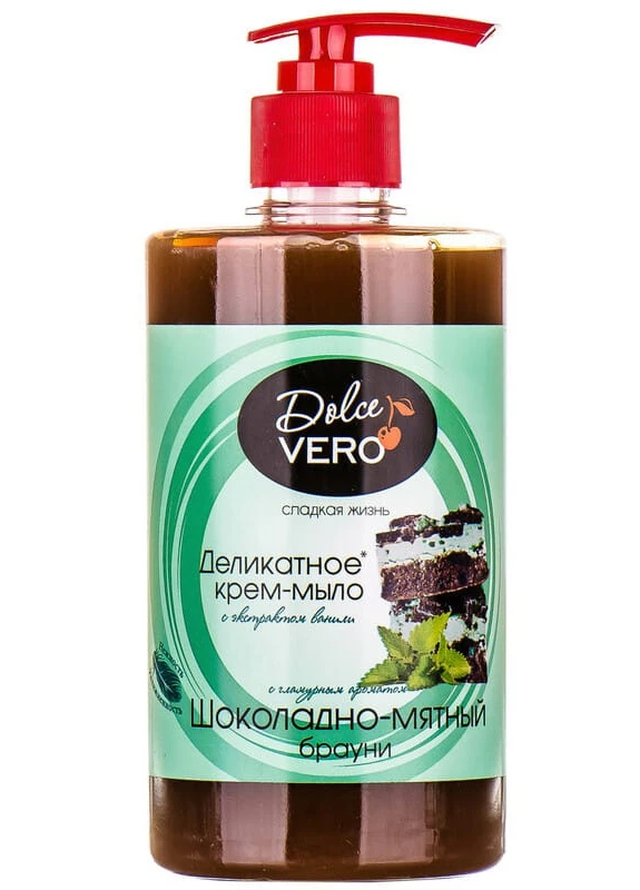 Мило рідке Шоколадно-м'ятний Брауні 500 мл Dolce Vero (247619512)