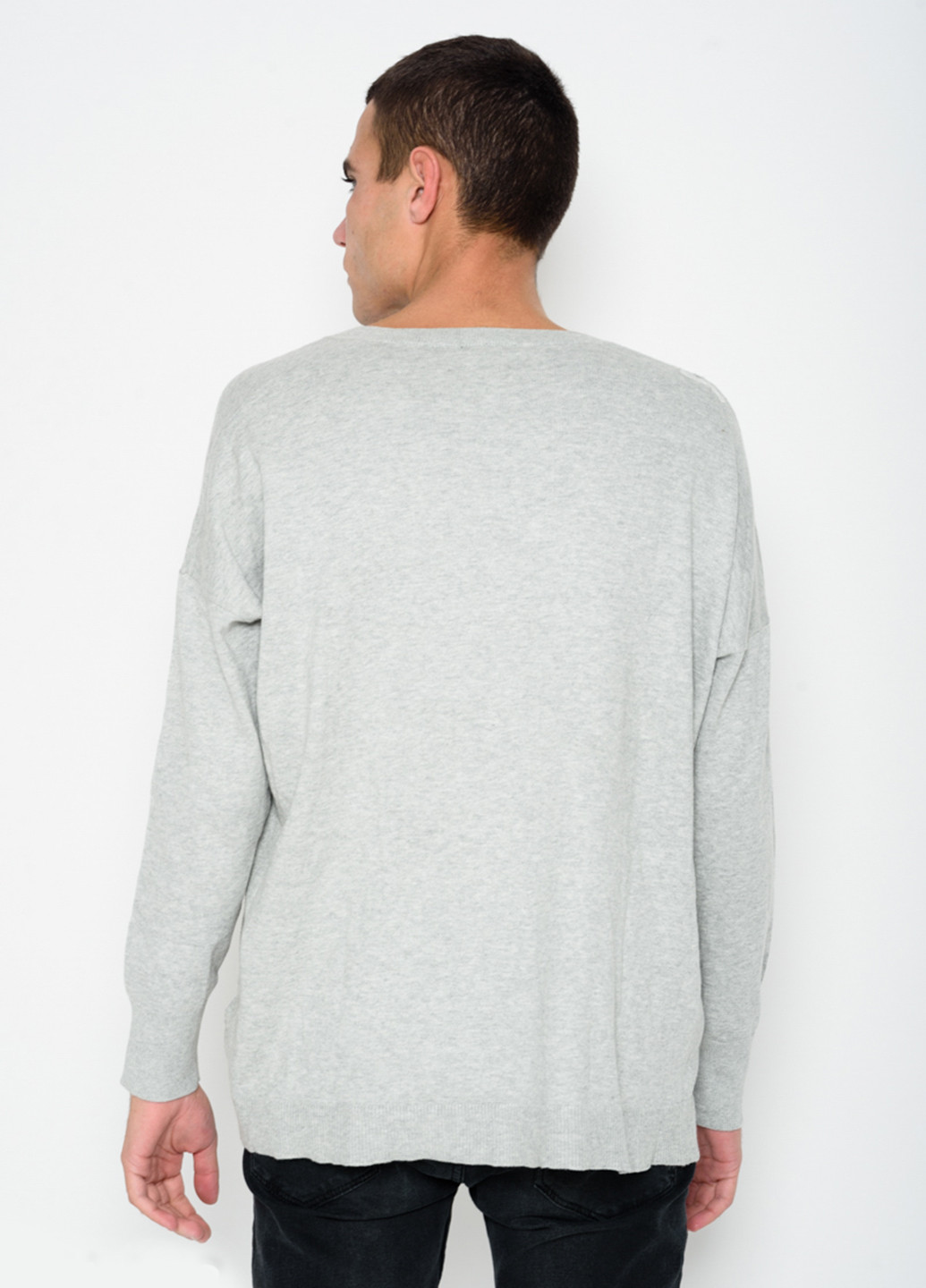 Светло-серый демисезонный пуловер пуловер Issa