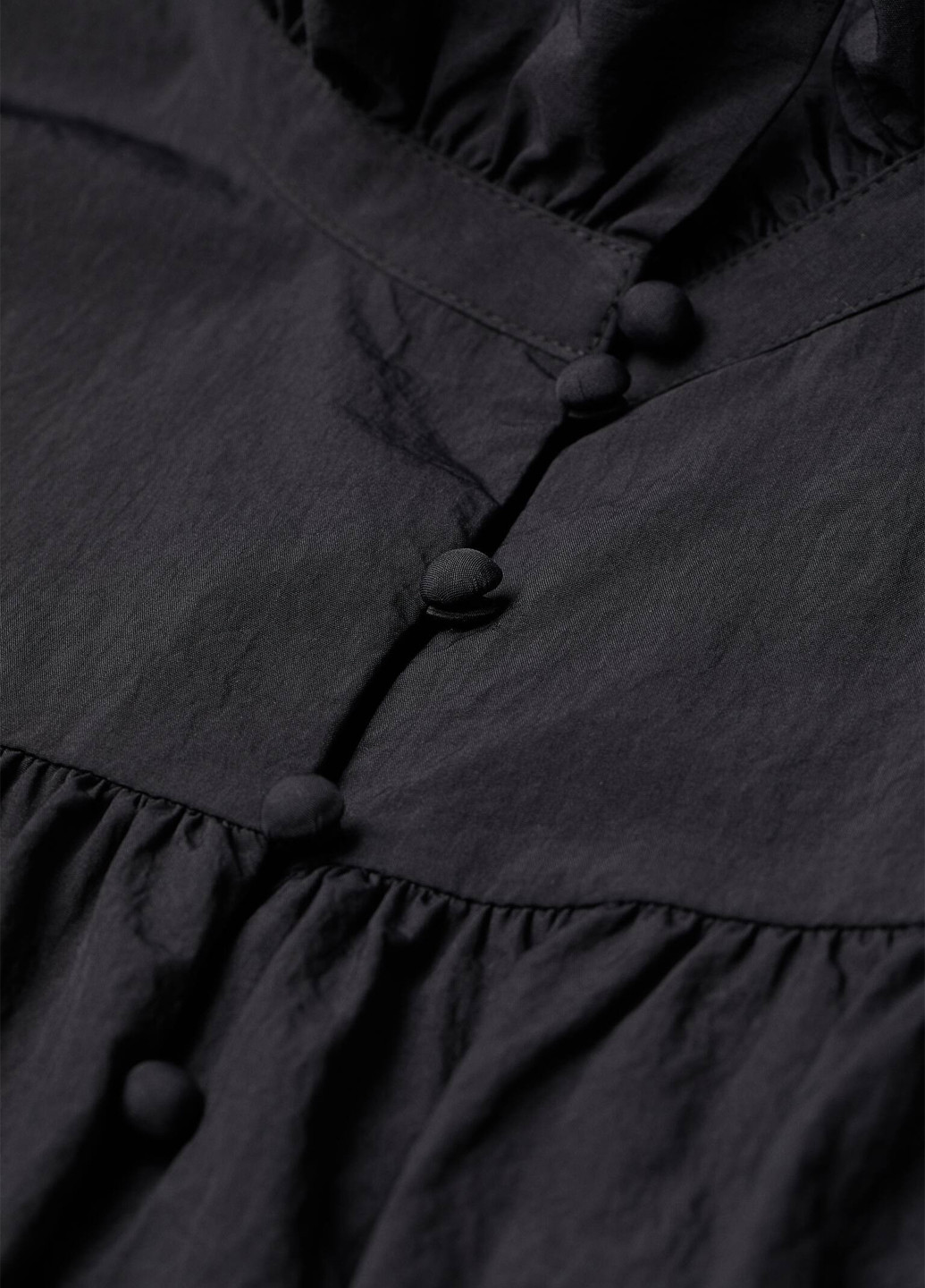 Черное кэжуал платье а-силуэт H&M однотонное