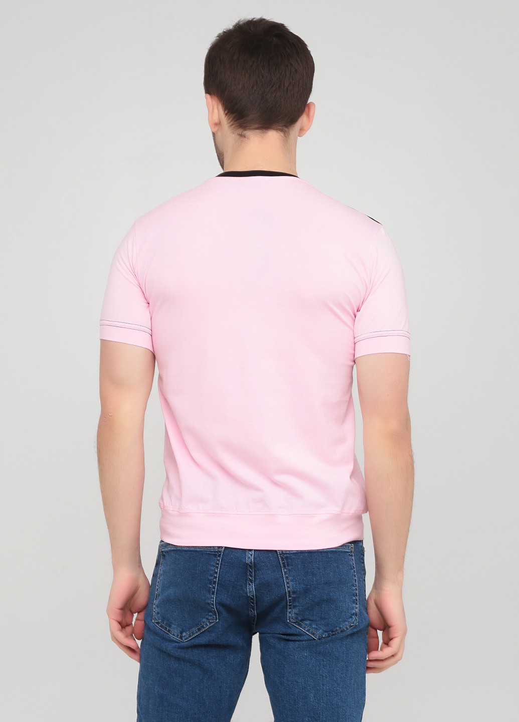 Світло-рожева футболка з коротким рукавом Baydo