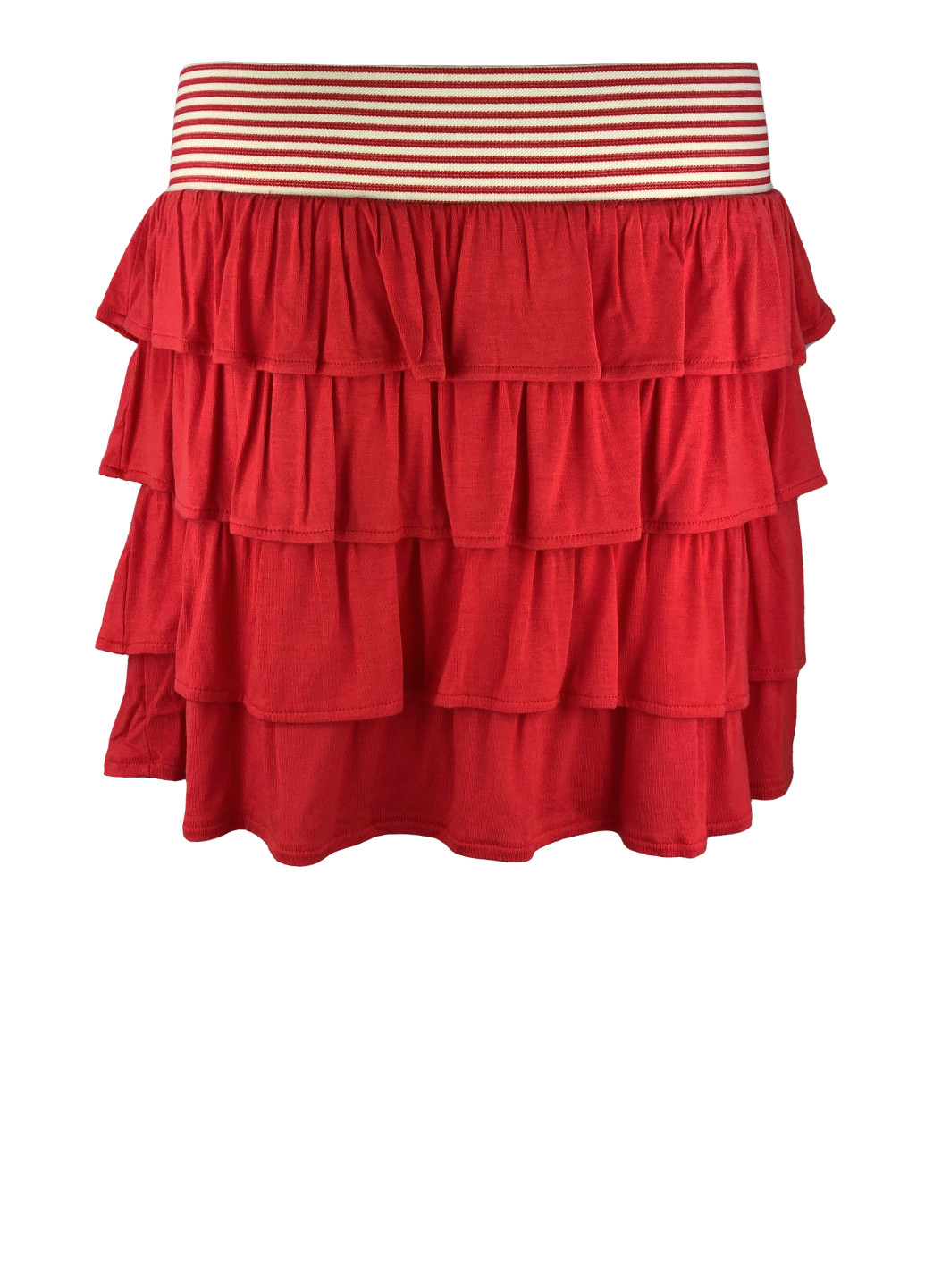 Красная кэжуал однотонная юбка Cache Cache