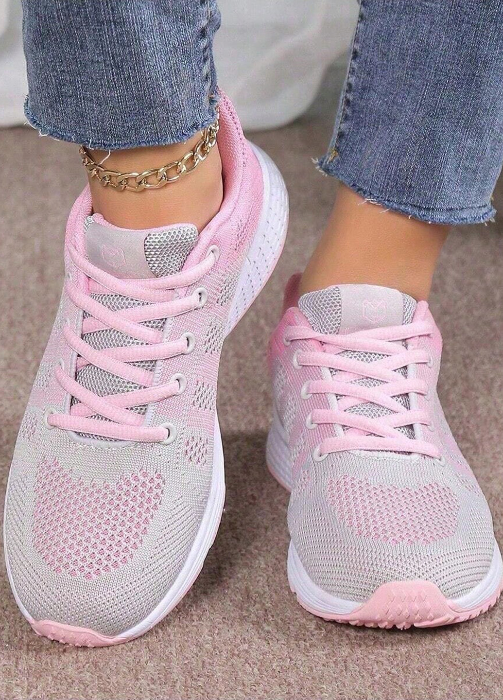 Кроссовки SHEIN светло-розовые лето (366112967)