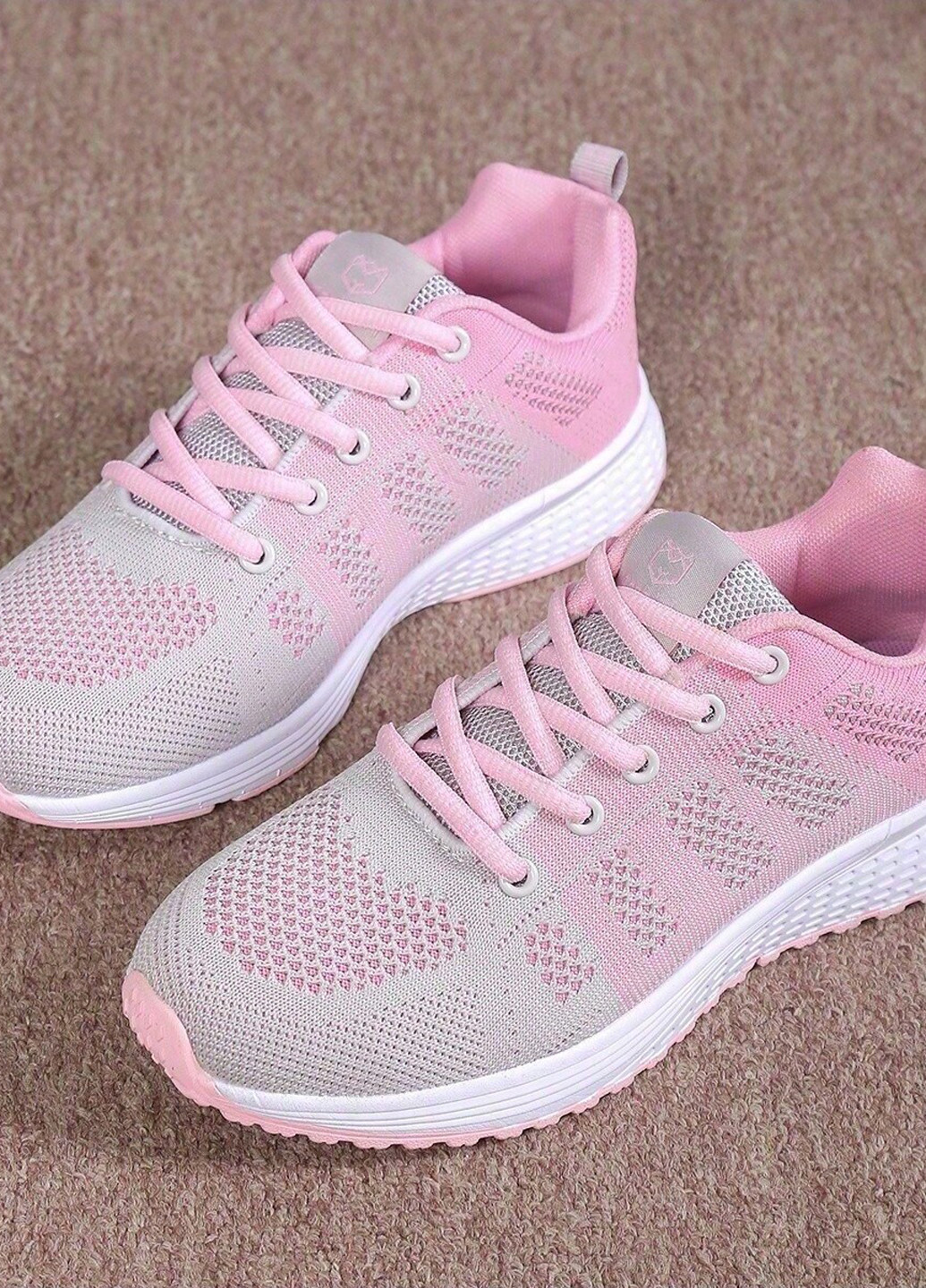 Кроссовки SHEIN светло-розовые лето (366112967)