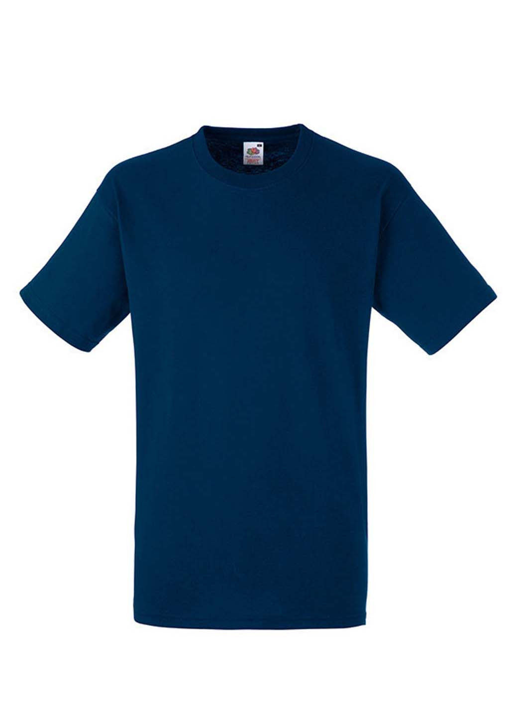 Темно-синяя футболка Fruit of the Loom Heavy