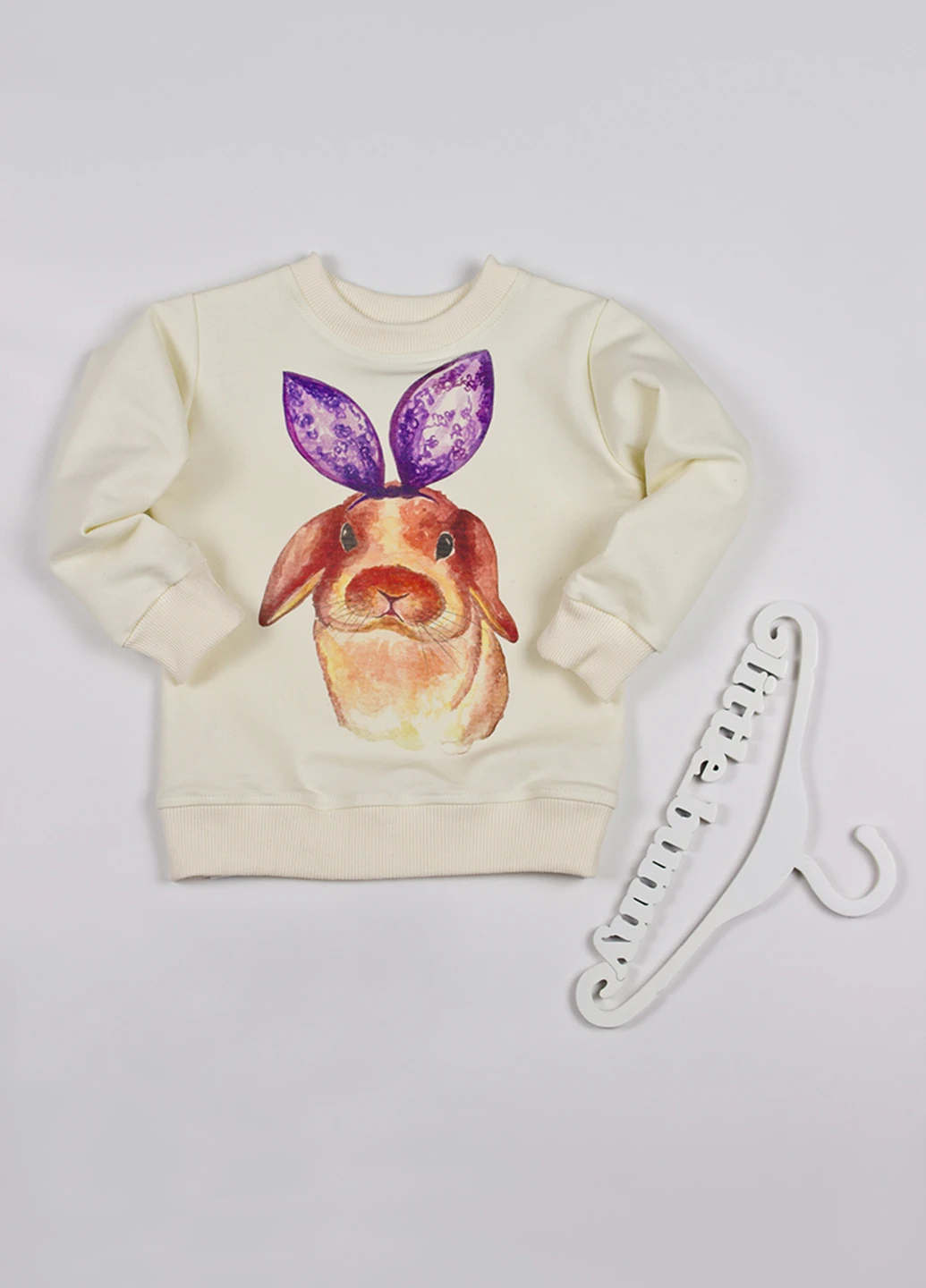 Little Bunny свитшот свитшот рисунок молочный кэжуал