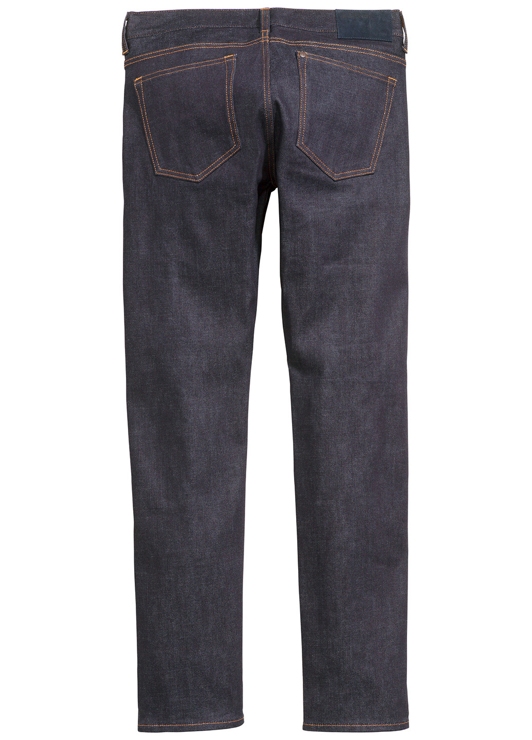 Джинси H&M завужені однотонні темно-сині джинсові
