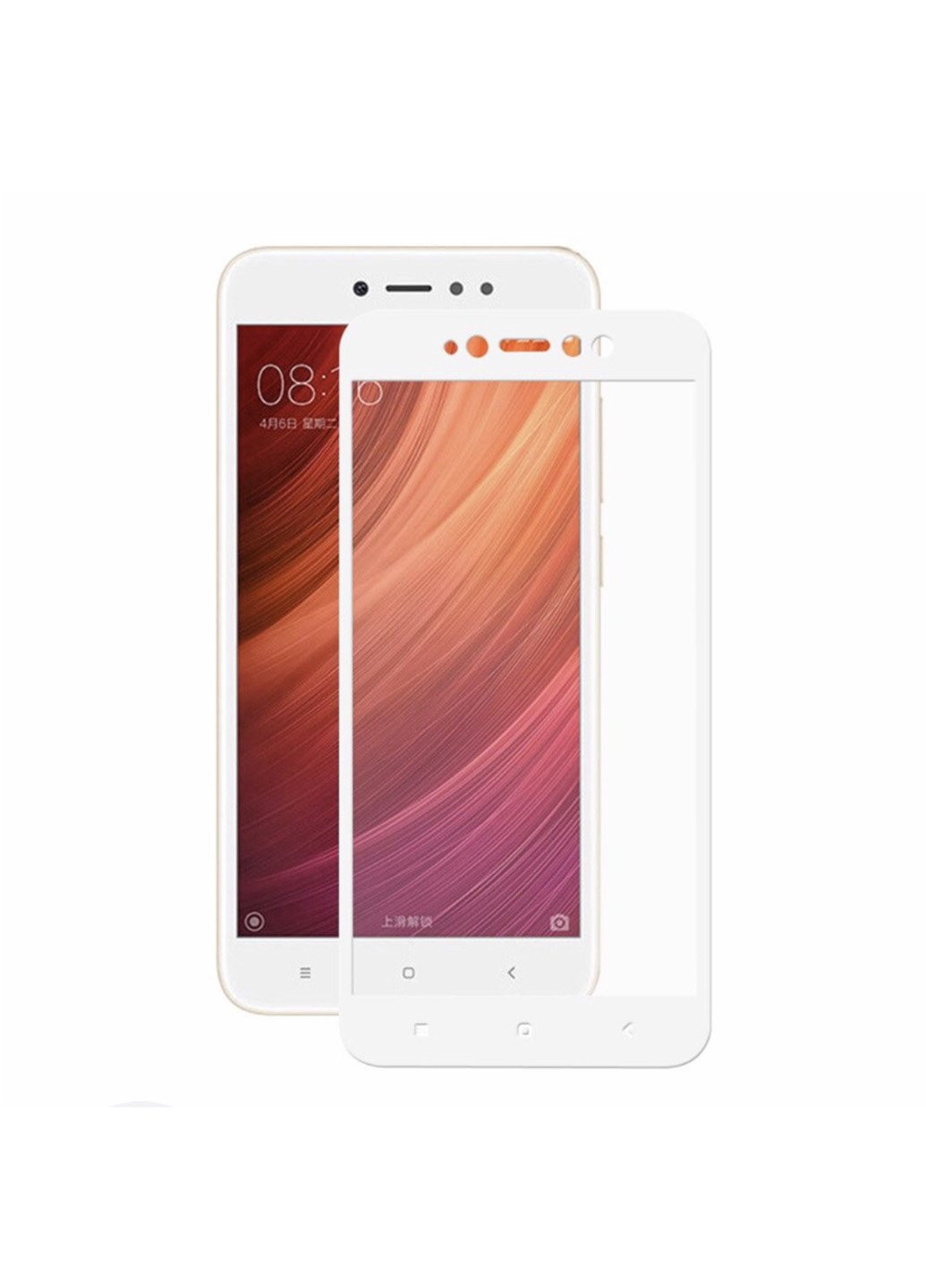 Защитное стекло с рамкой для Xiaomi Redmi Note 5A(white) CAA (242228716)