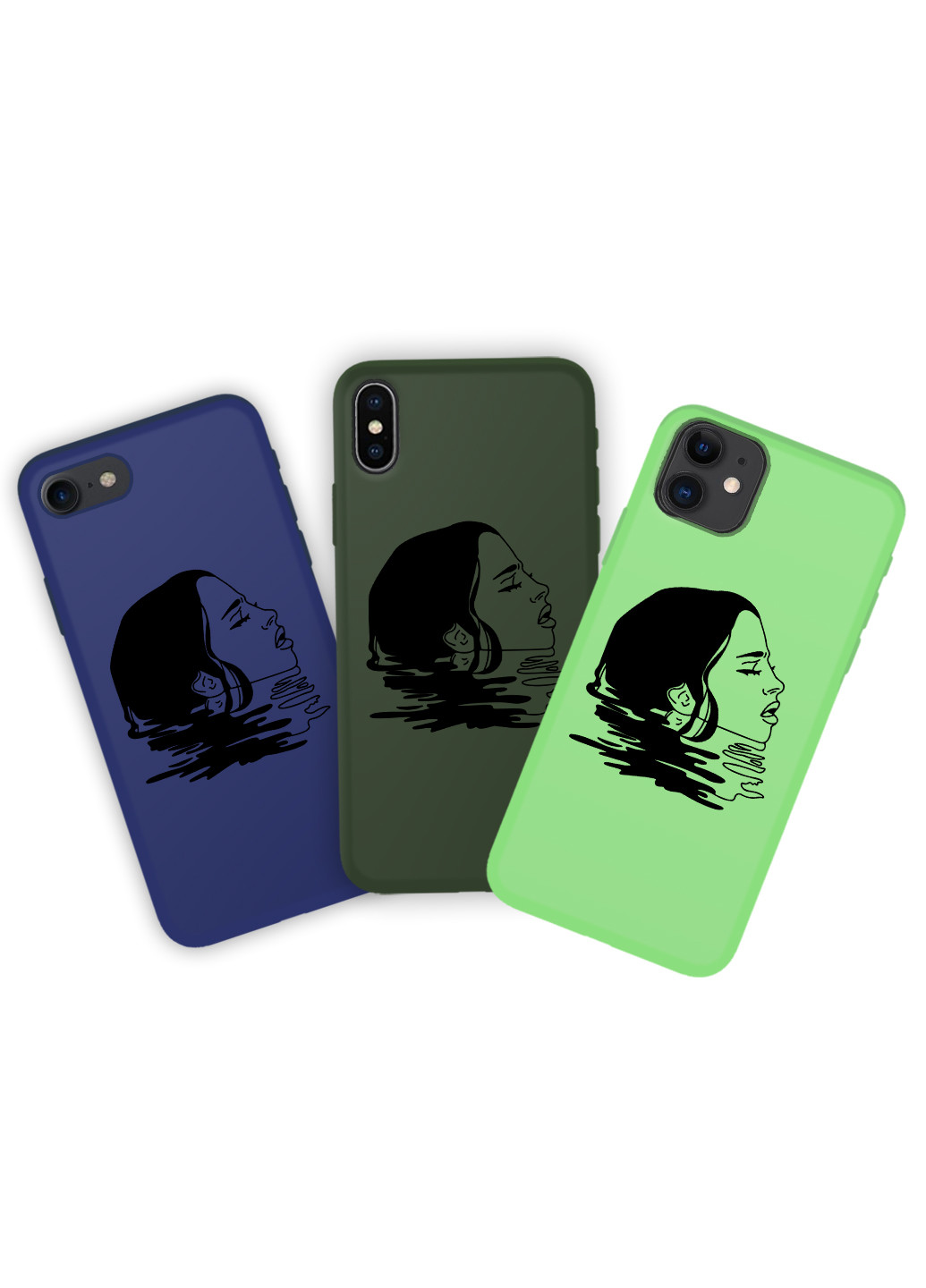 Чохол силіконовий Apple Iphone Xr Контурний мінімалізм (Contour minimalism) (8225-1362) MobiPrint (219777684)