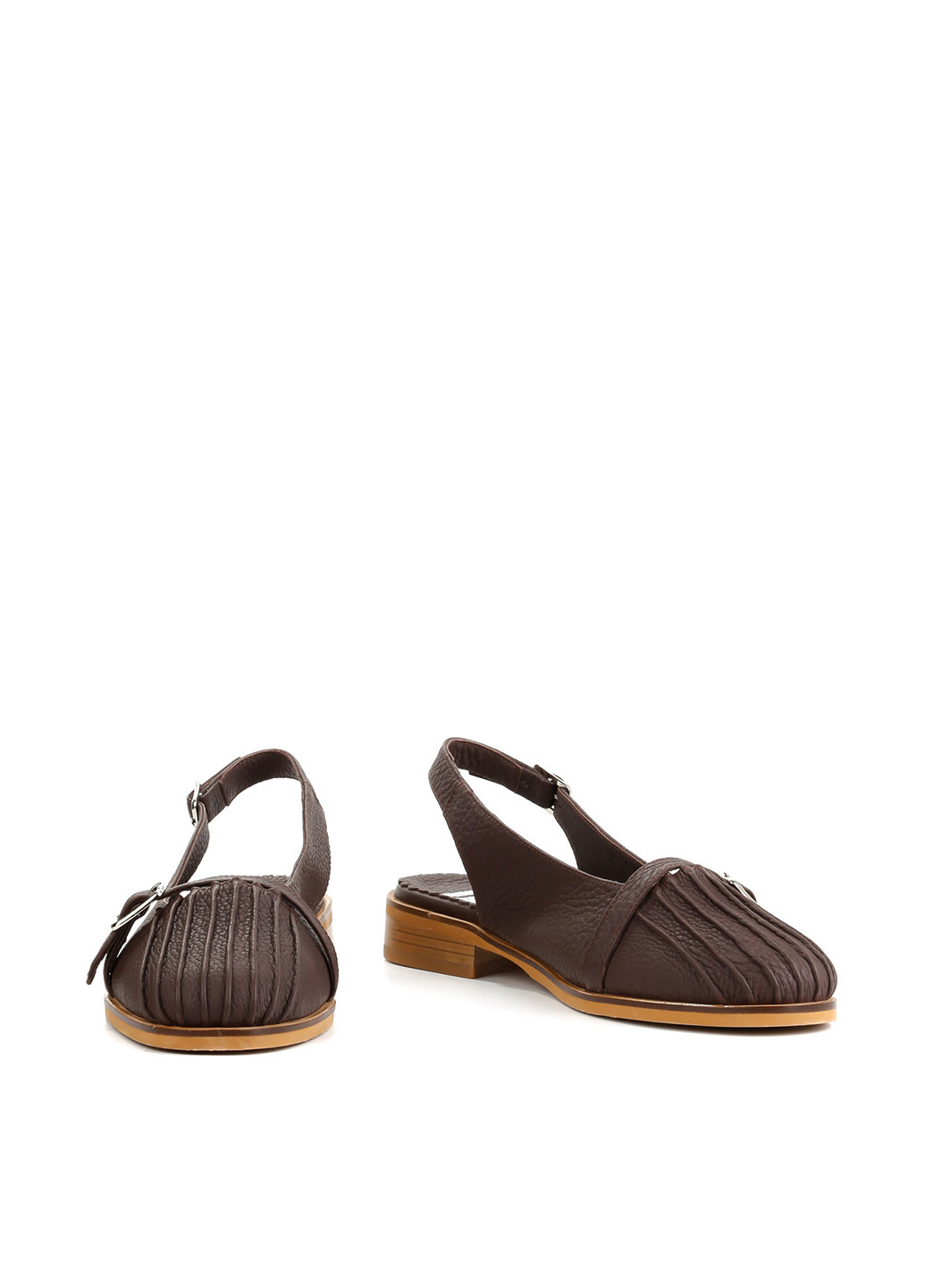 Le'BERDES Туфлі слінгбекі темно-коричневий з натуральна шкіра, україна — літо (360795600)