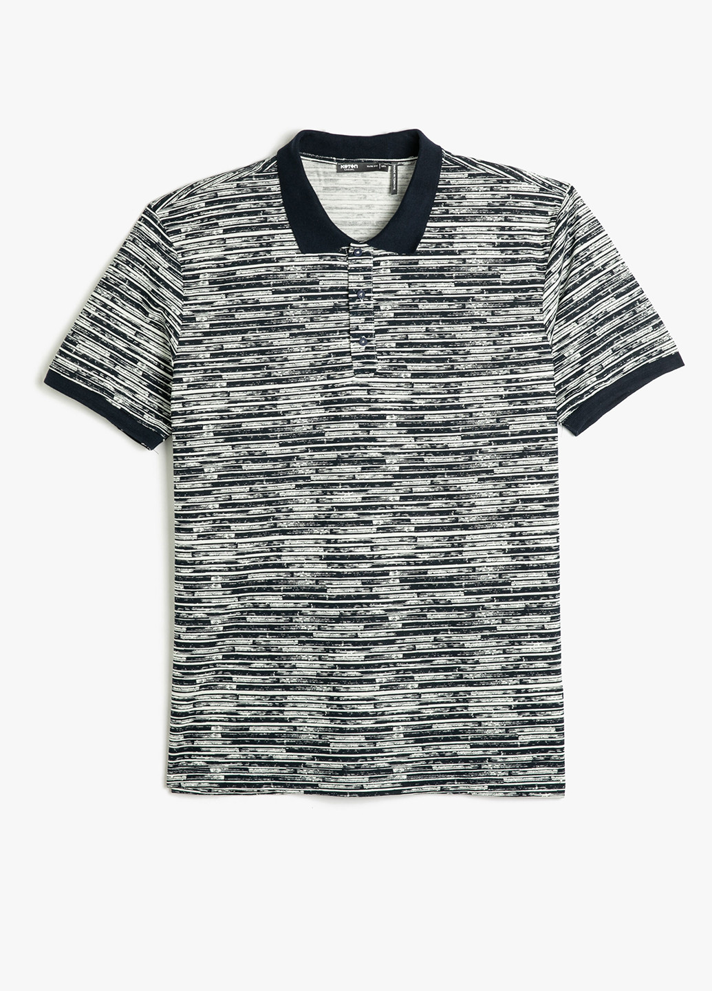 Цветная футболка-поло для мужчин KOTON с абстрактным узором