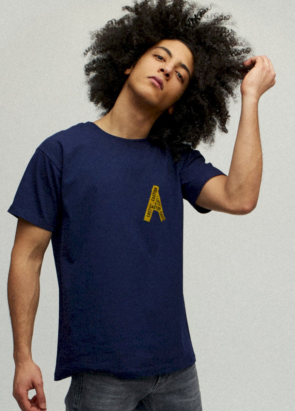 Темно-синя футболка чоловіча YAPPI