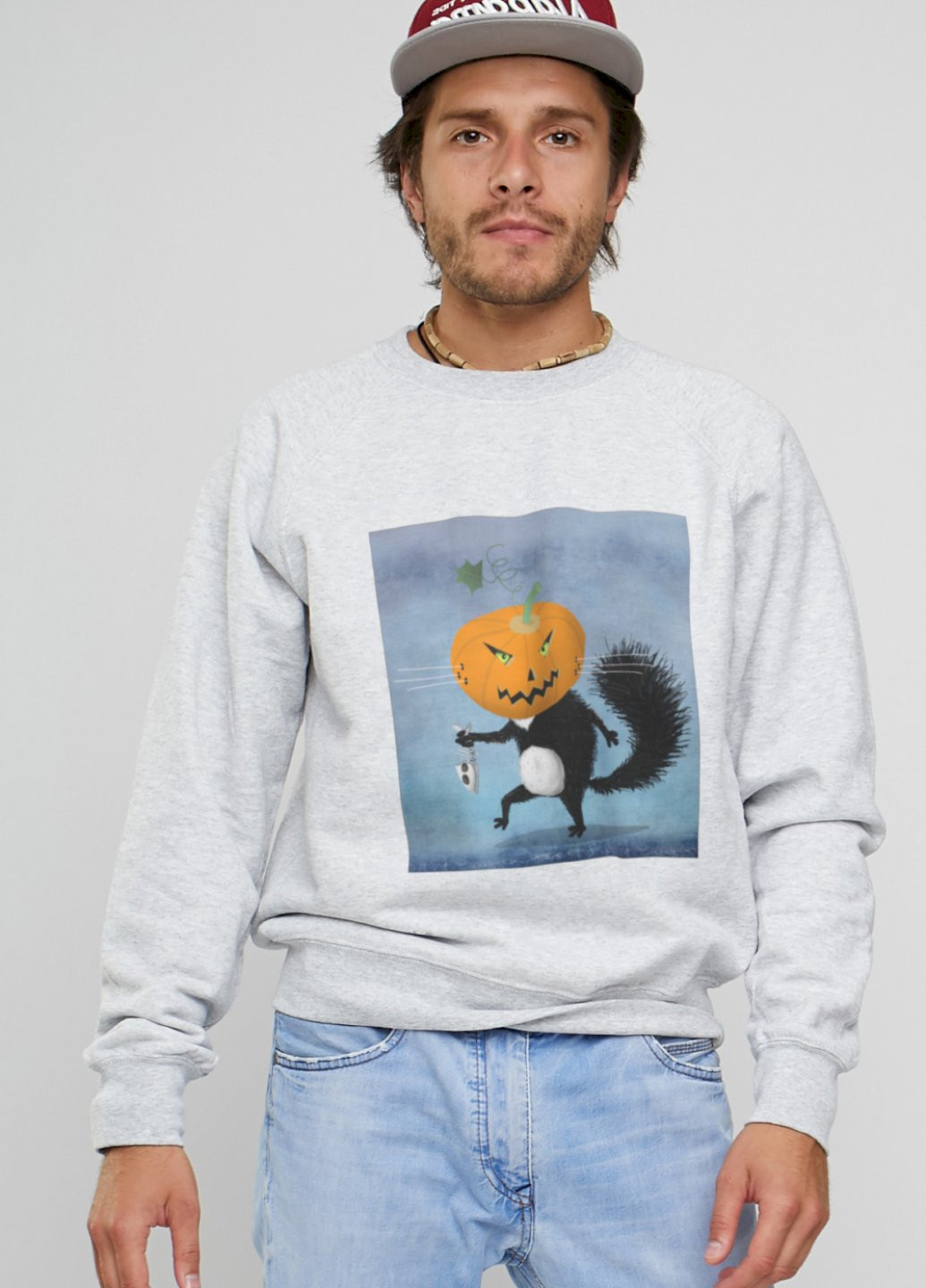 Сірий світшот YAPPI (198688745)