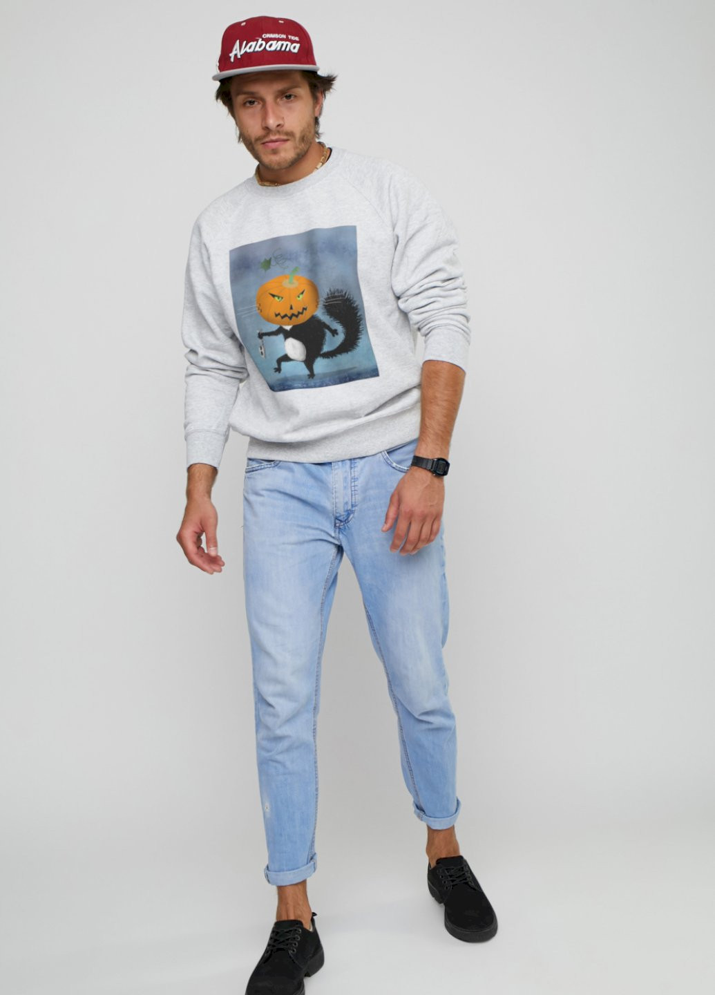 Сірий світшот YAPPI (198688745)