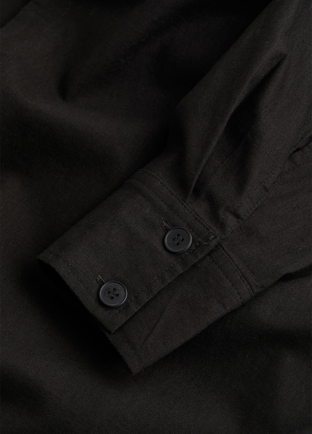 Чорна кежуал сукня на запах H&M однотонна