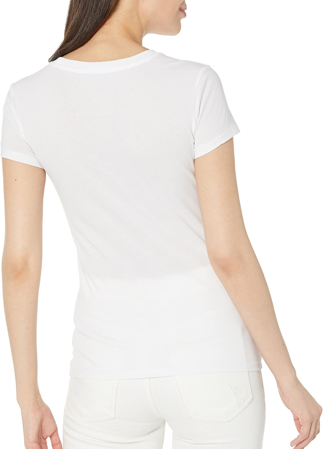 Белая летняя футболка Armani Exchange