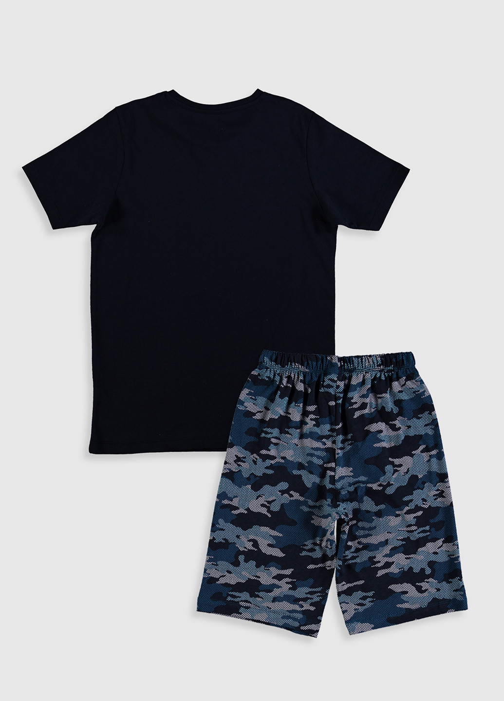 Темно-синий летний комплект (футболка, шорты) LC Waikiki