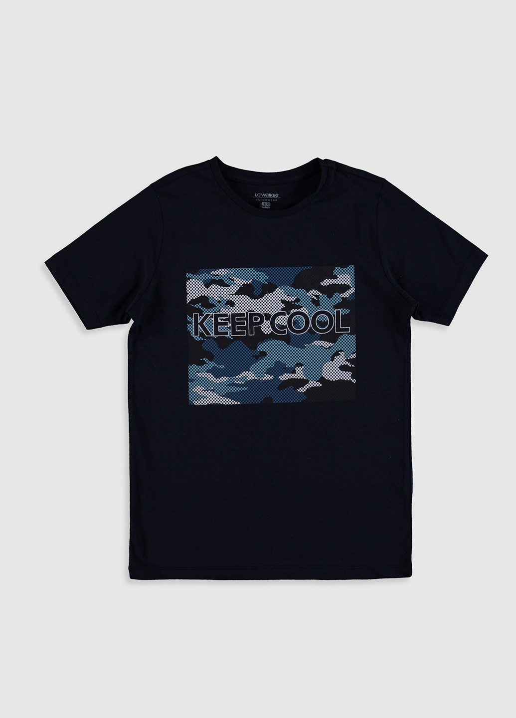 Темно-синій літній комплект (футболка, шорти) LC Waikiki