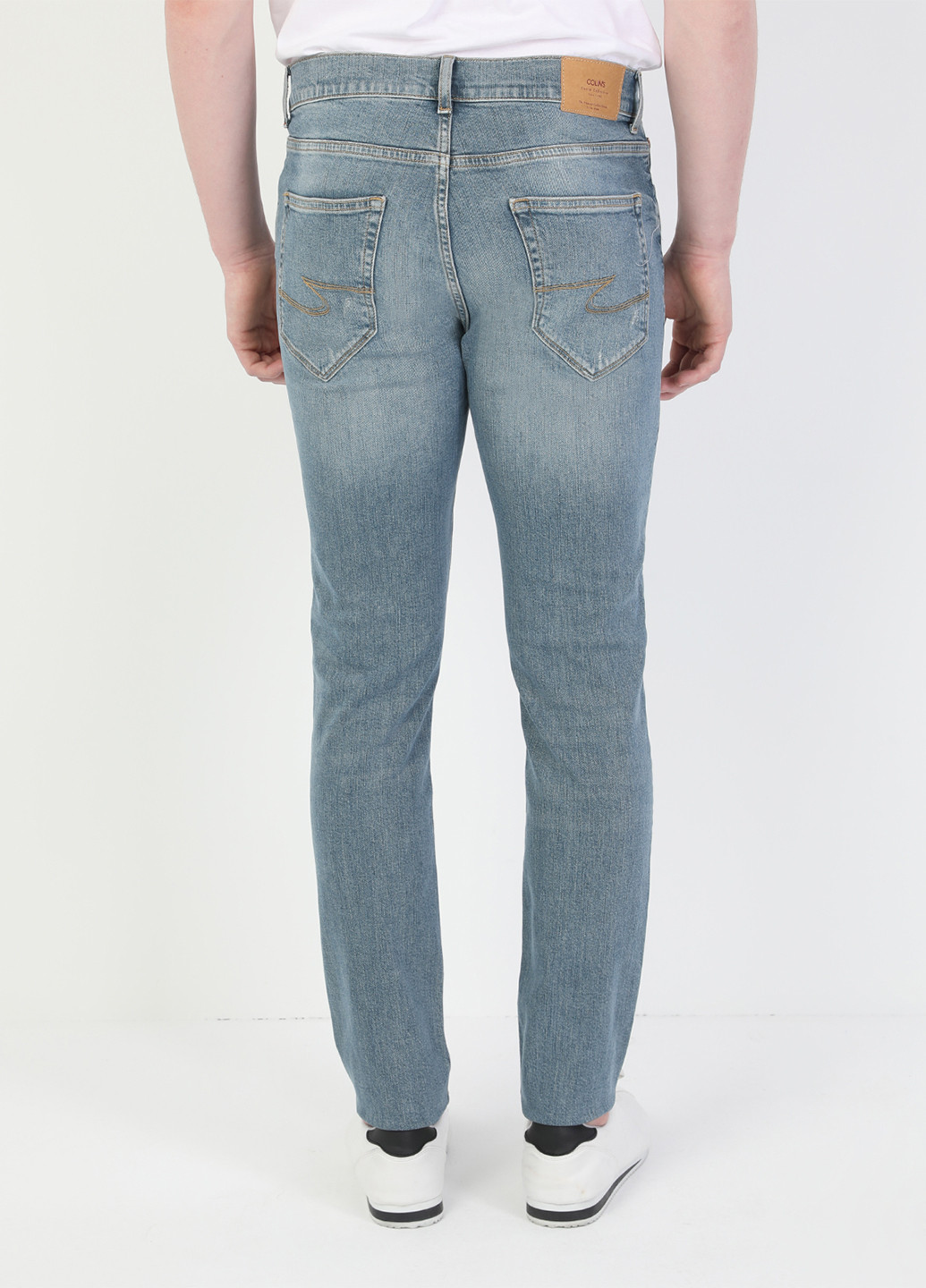 Светло-синие демисезонные скинни джинсы 040 ALEX Colin's