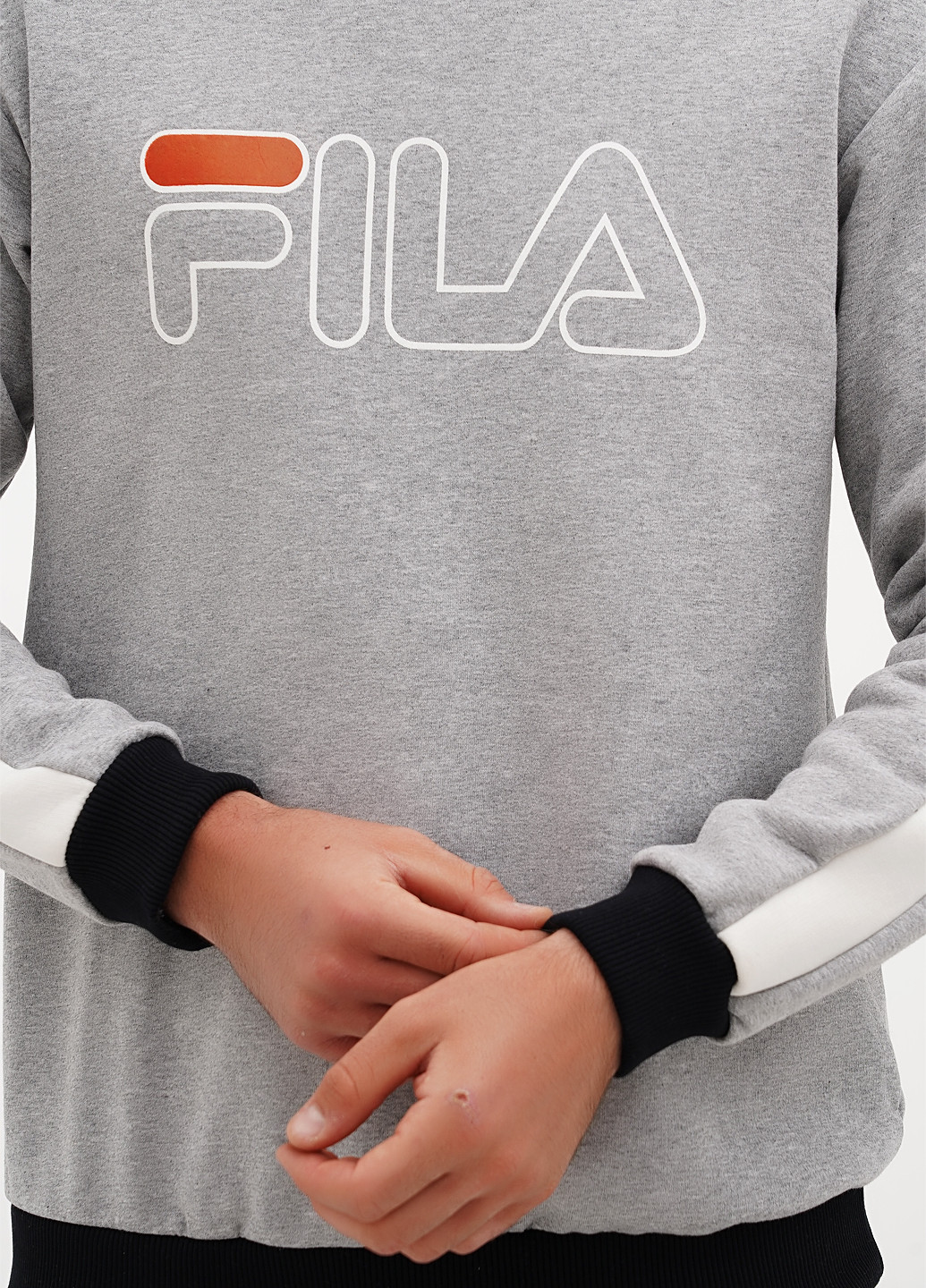 Серый свитшот надпись лампасы (302949911)