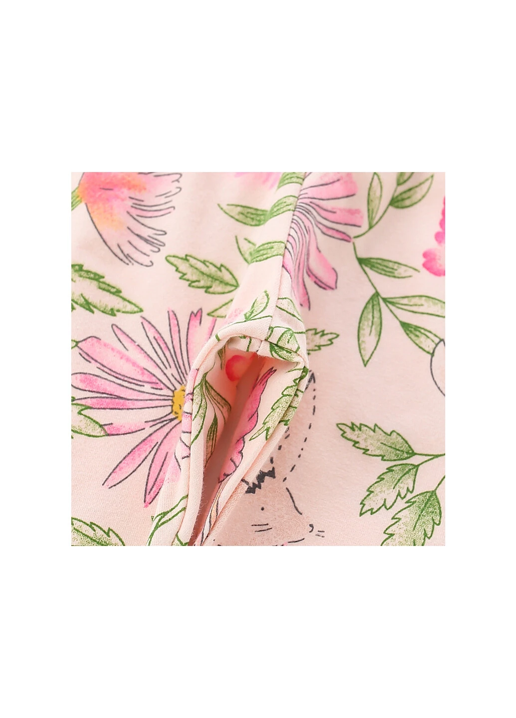 Легінси для дівчинки з квітковим принтом рожеві Flowers Berni kids 59940 (254593946)