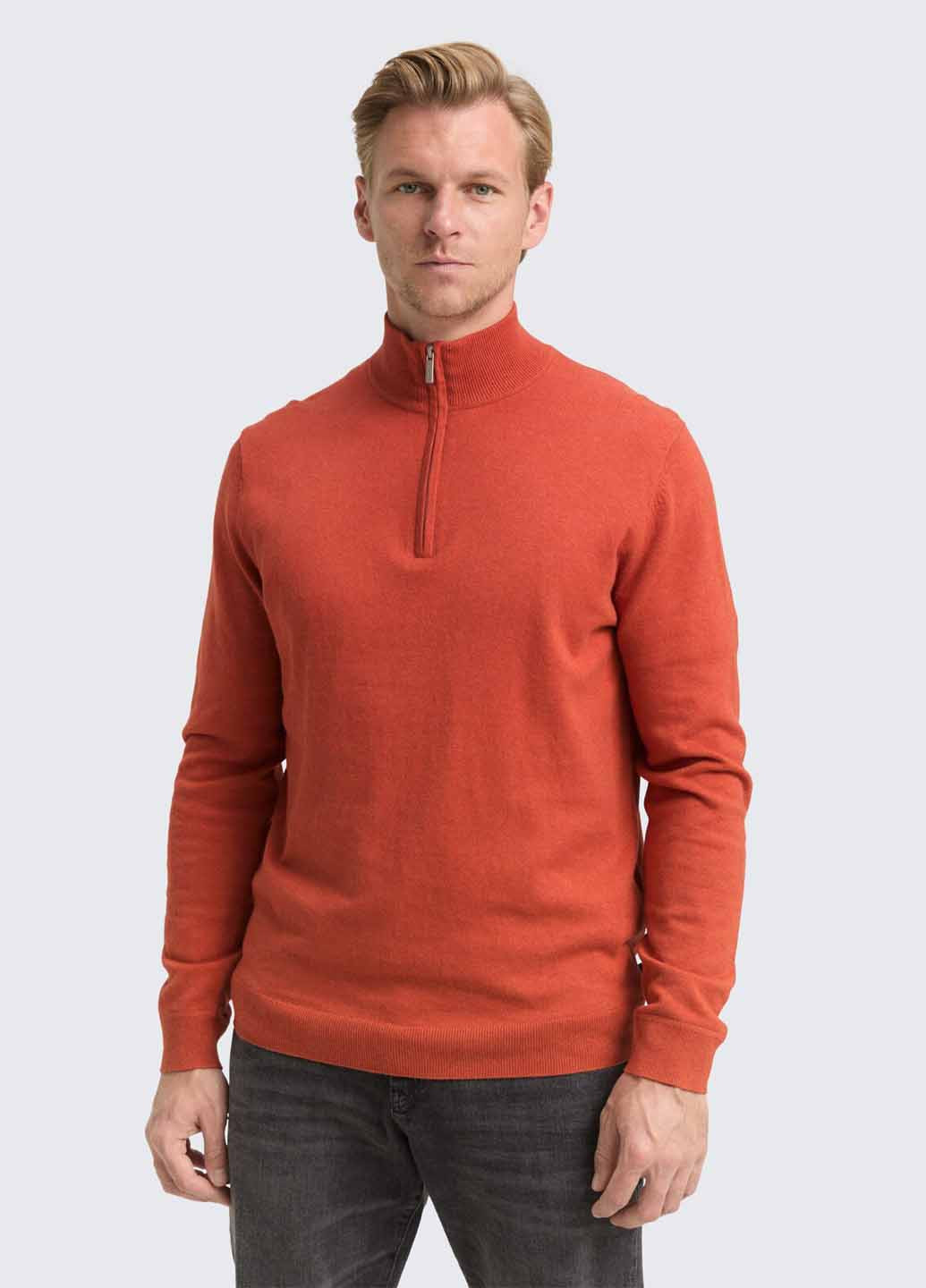 Помаранчевий демісезонний светр Tom Tailor