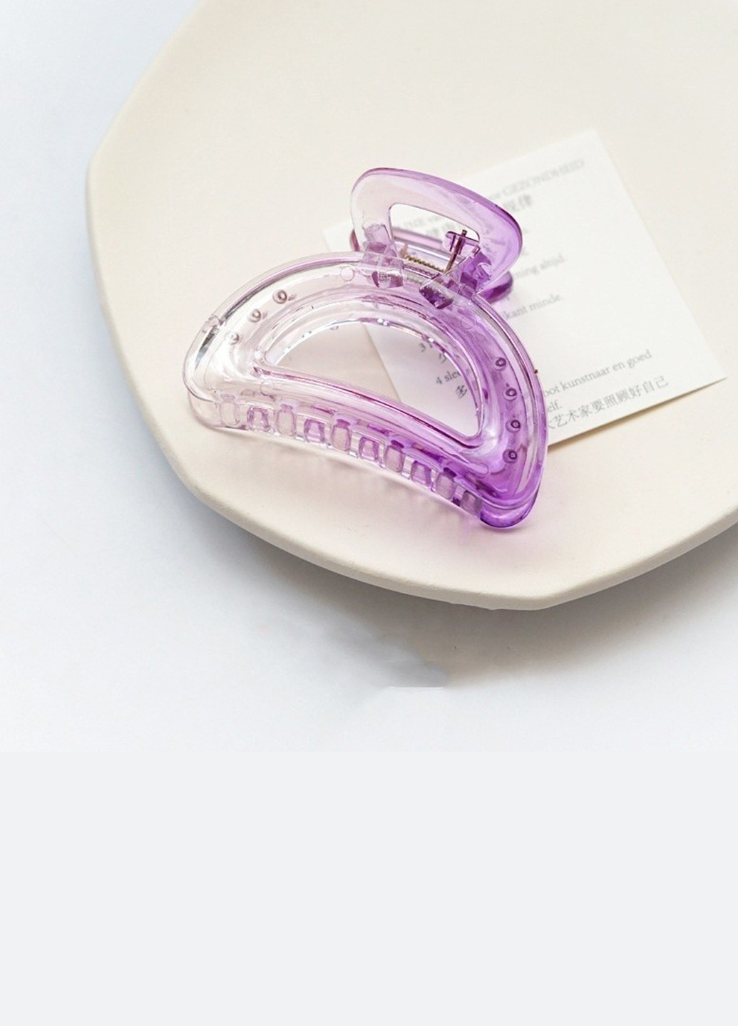 Заколка краб для волос Анна Ясеницкая "Прозрачный бриз", фиолетовый Анна Ясеницька (254046494)