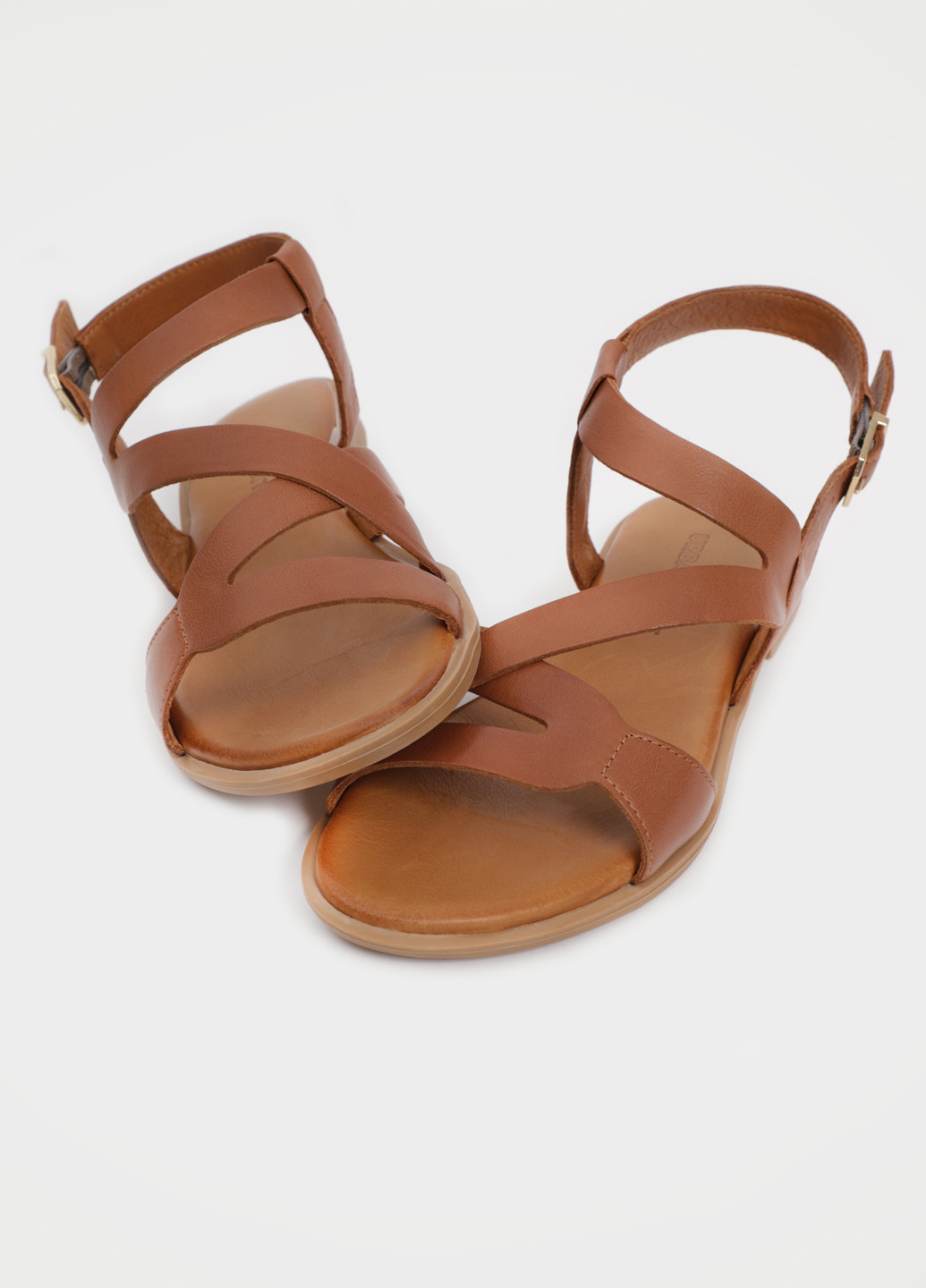 Коричневые босоножки URBAN TRACE с ремешком