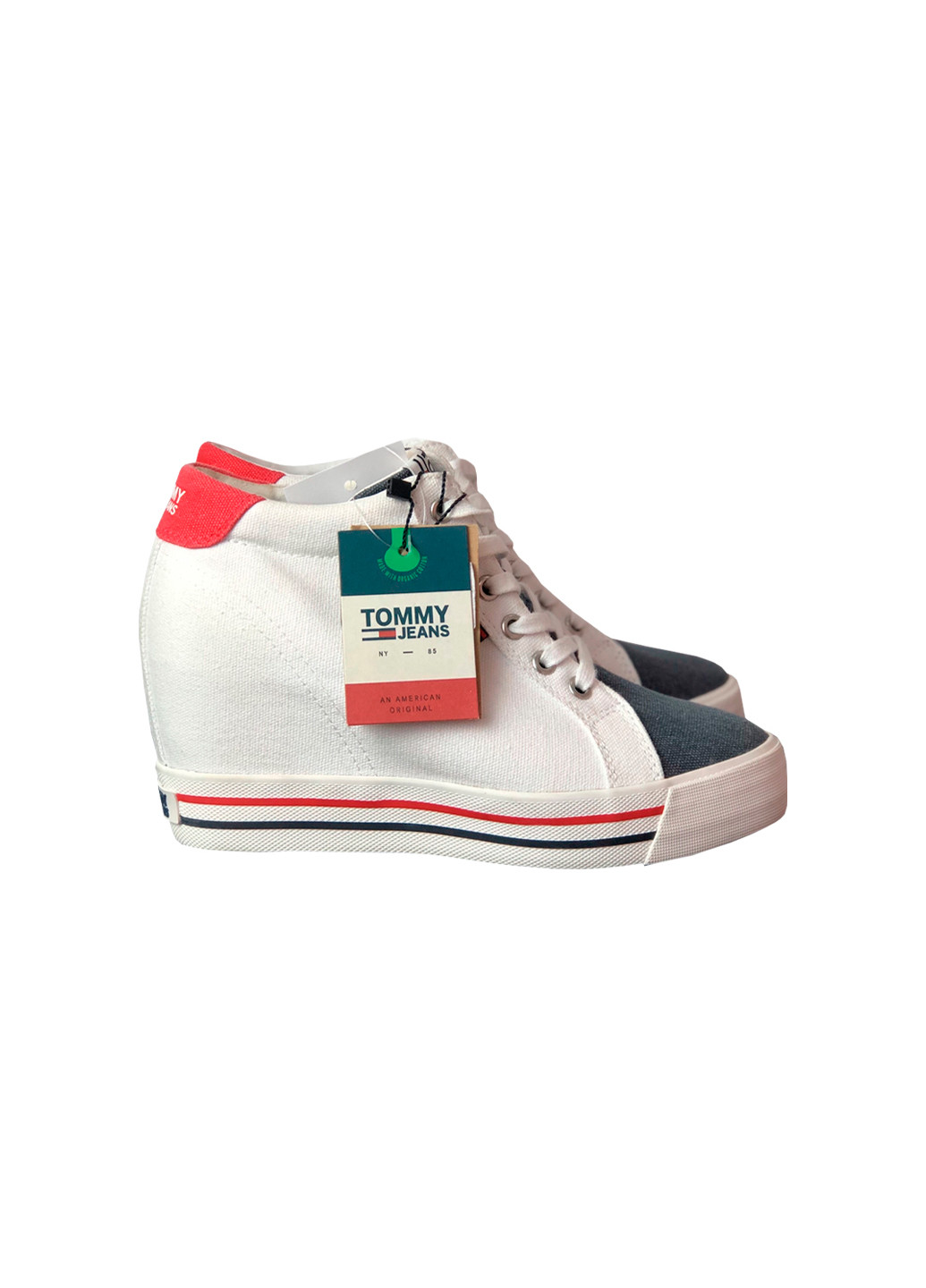 Білі кеди на танкетці Tommy Jeans