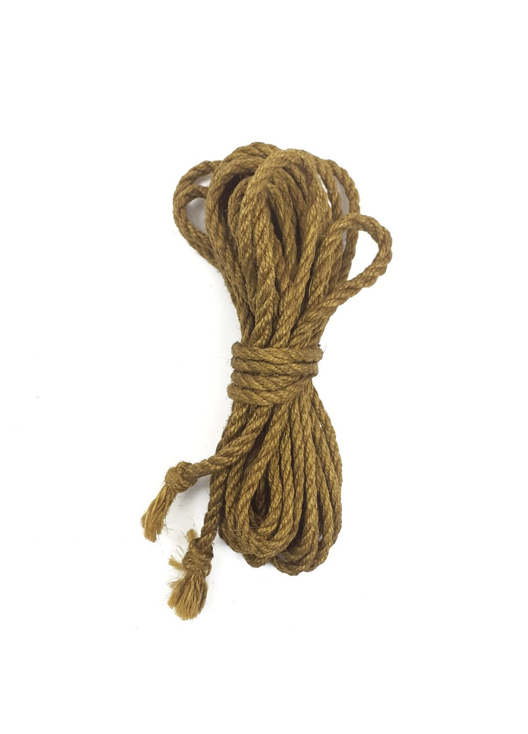 Джутовая веревка BDSM 8 метров, 6 мм, цвет золотой Art of Sex (255340317)