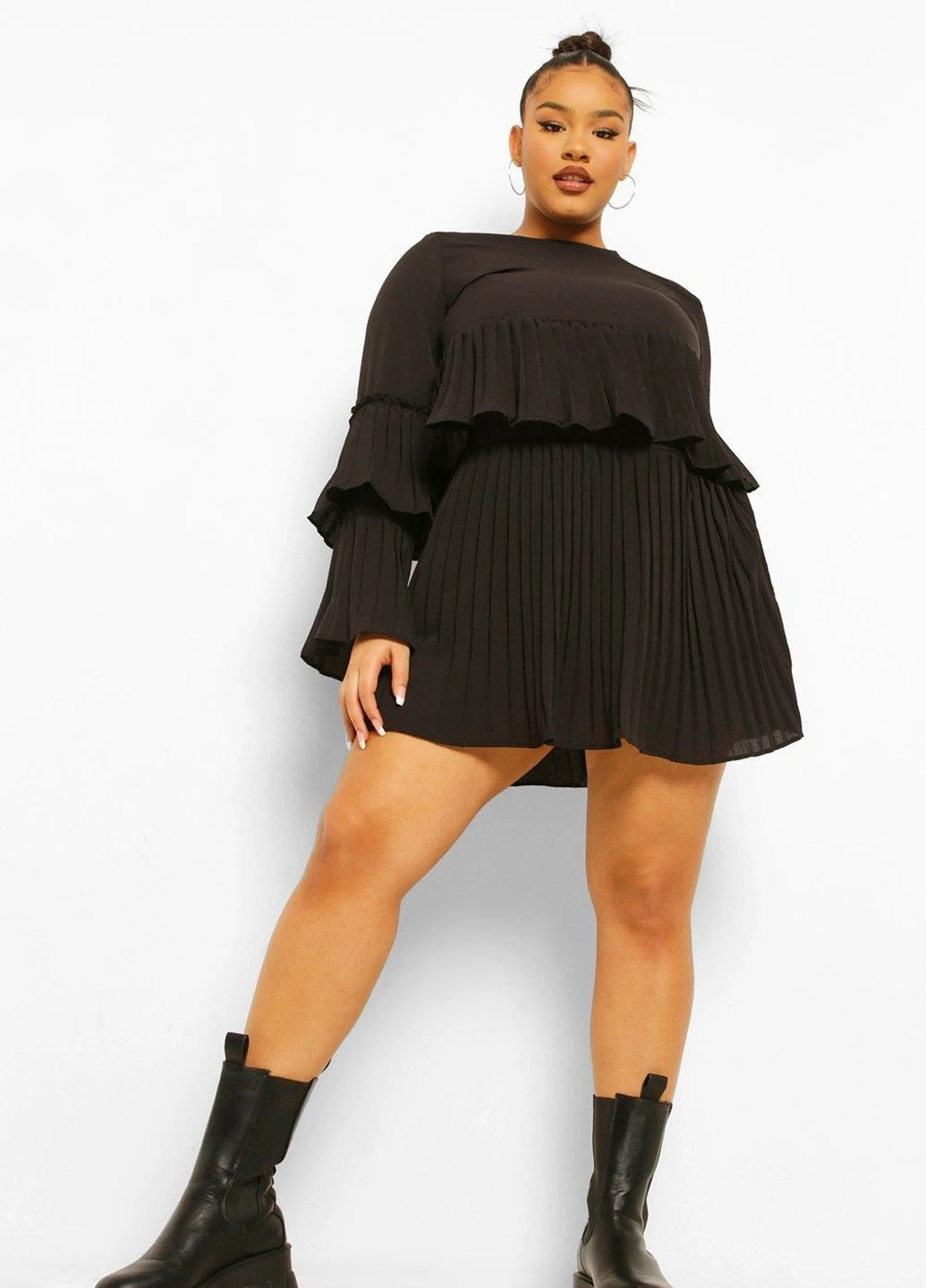 Черное платье Boohoo