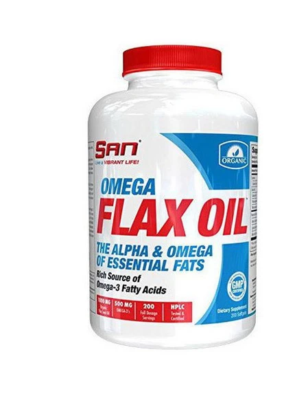 Омега Omega Flax Oil 200 softgels San (254371943)