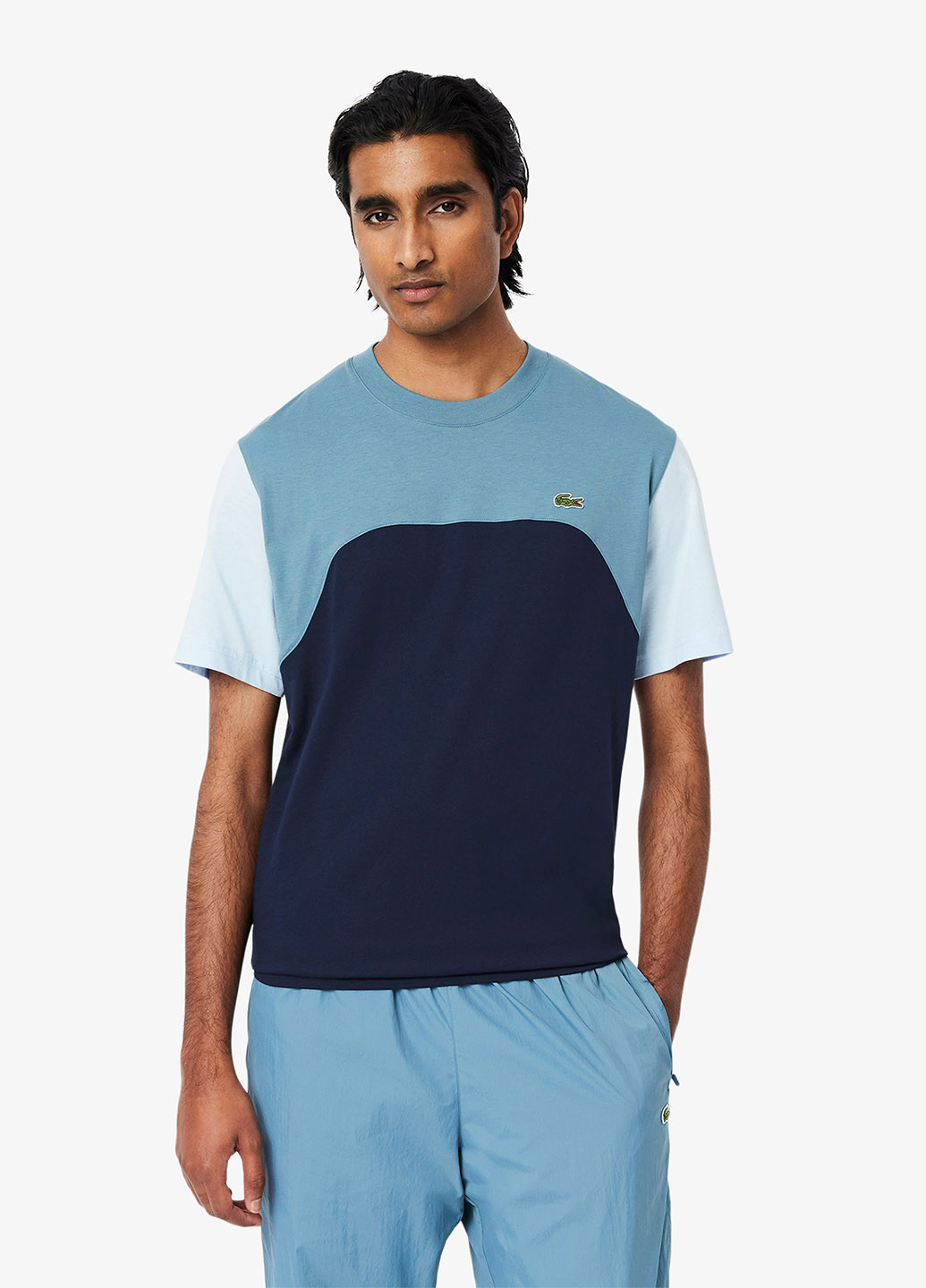 Голубая футболка Lacoste