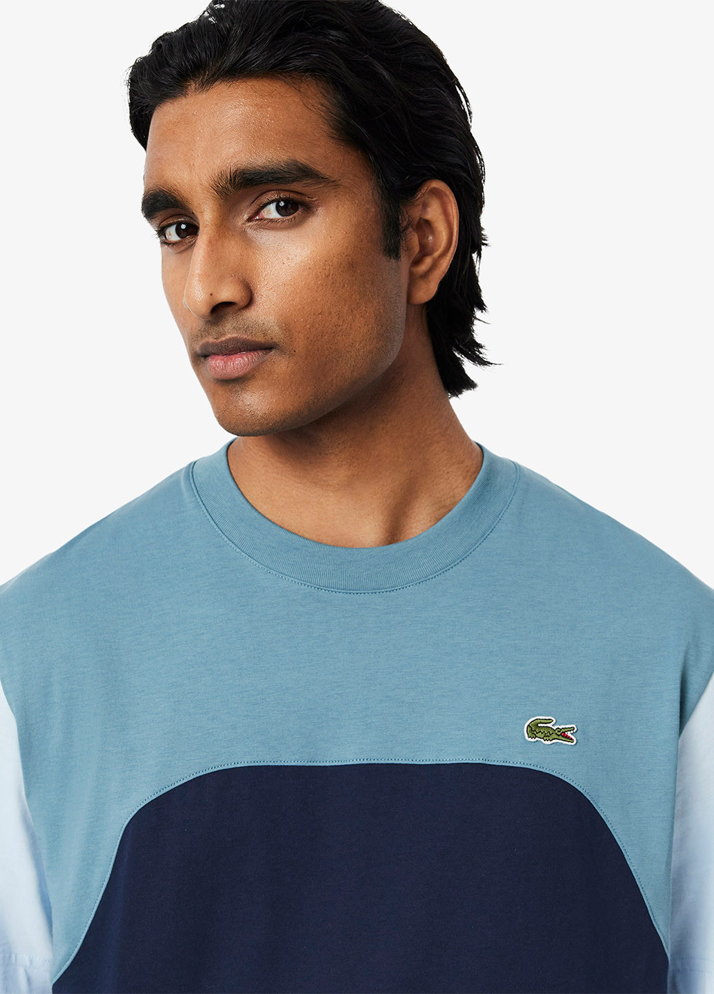 Голубая футболка Lacoste