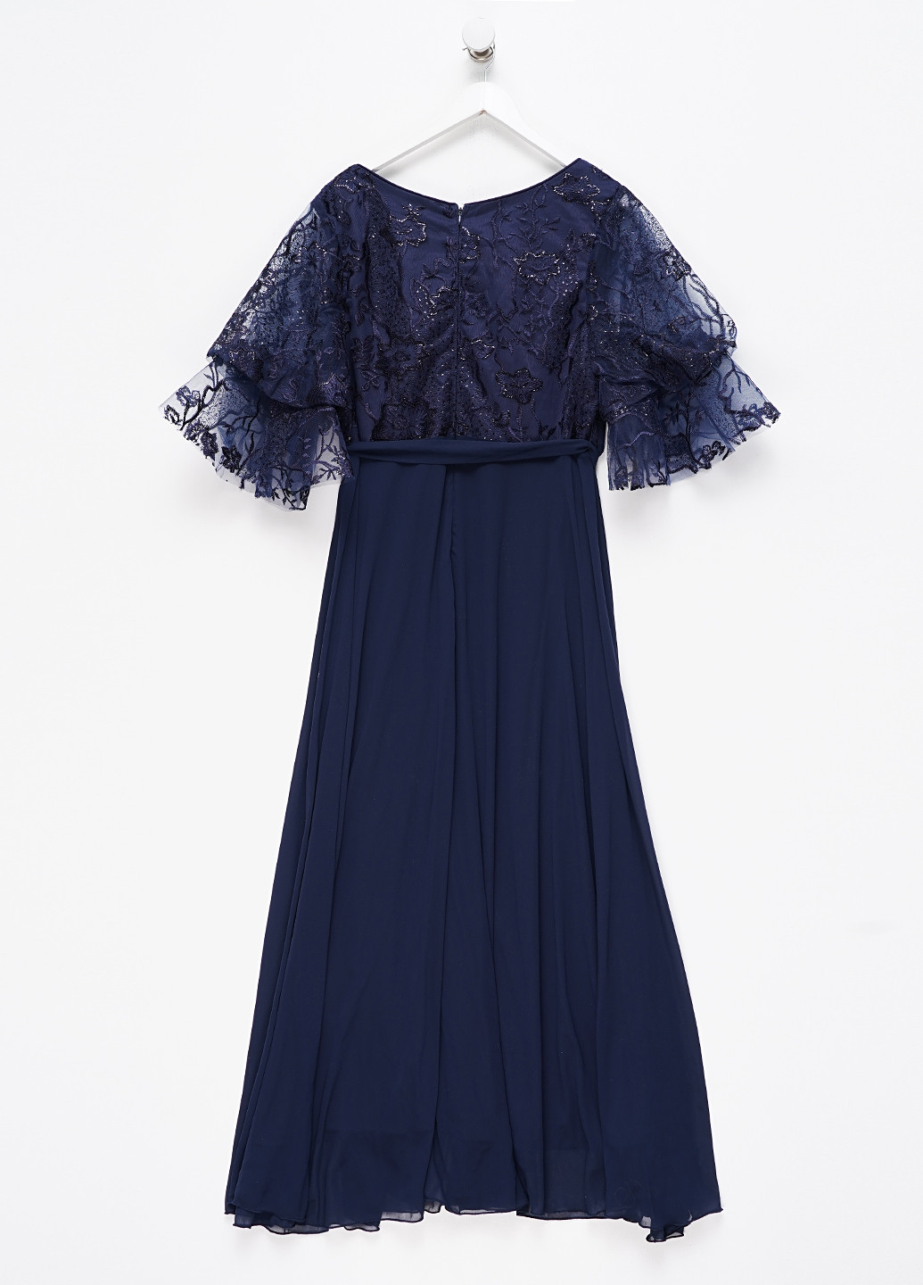 Темно-синя вечірня, святковий сукня в стилі армпір SHEIN однотонна