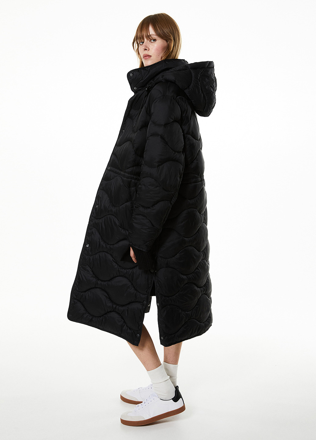 Черная демисезонная куртка H&M