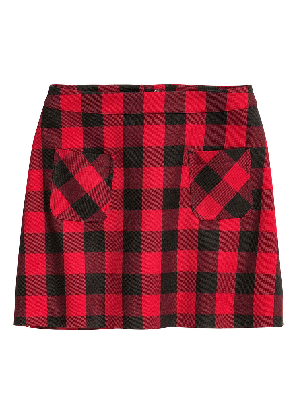 Красная кэжуал в полоску юбка H&M колокол