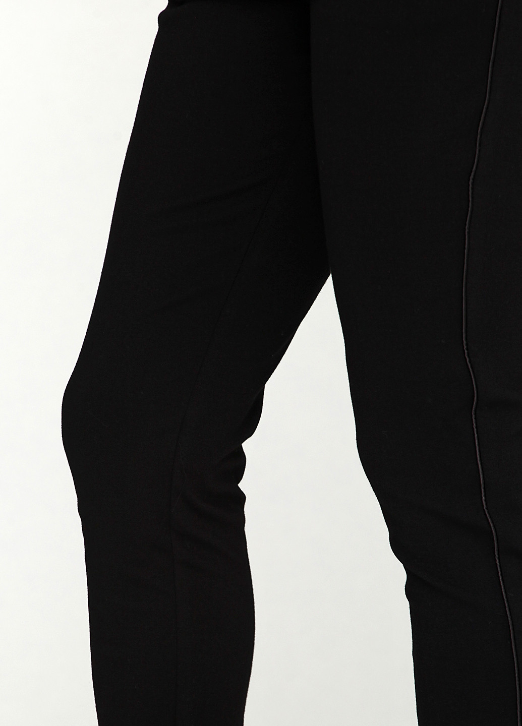 Черные кэжуал демисезонные прямые брюки Soft Breeze