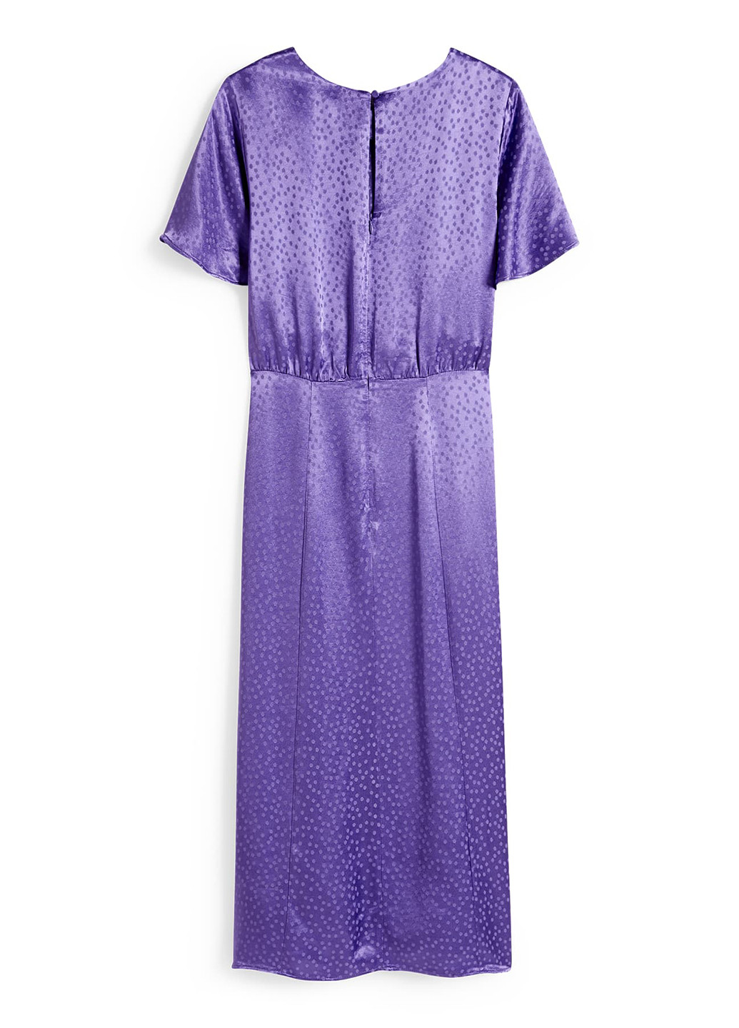 Фиолетовое кэжуал платье C&A в горошек