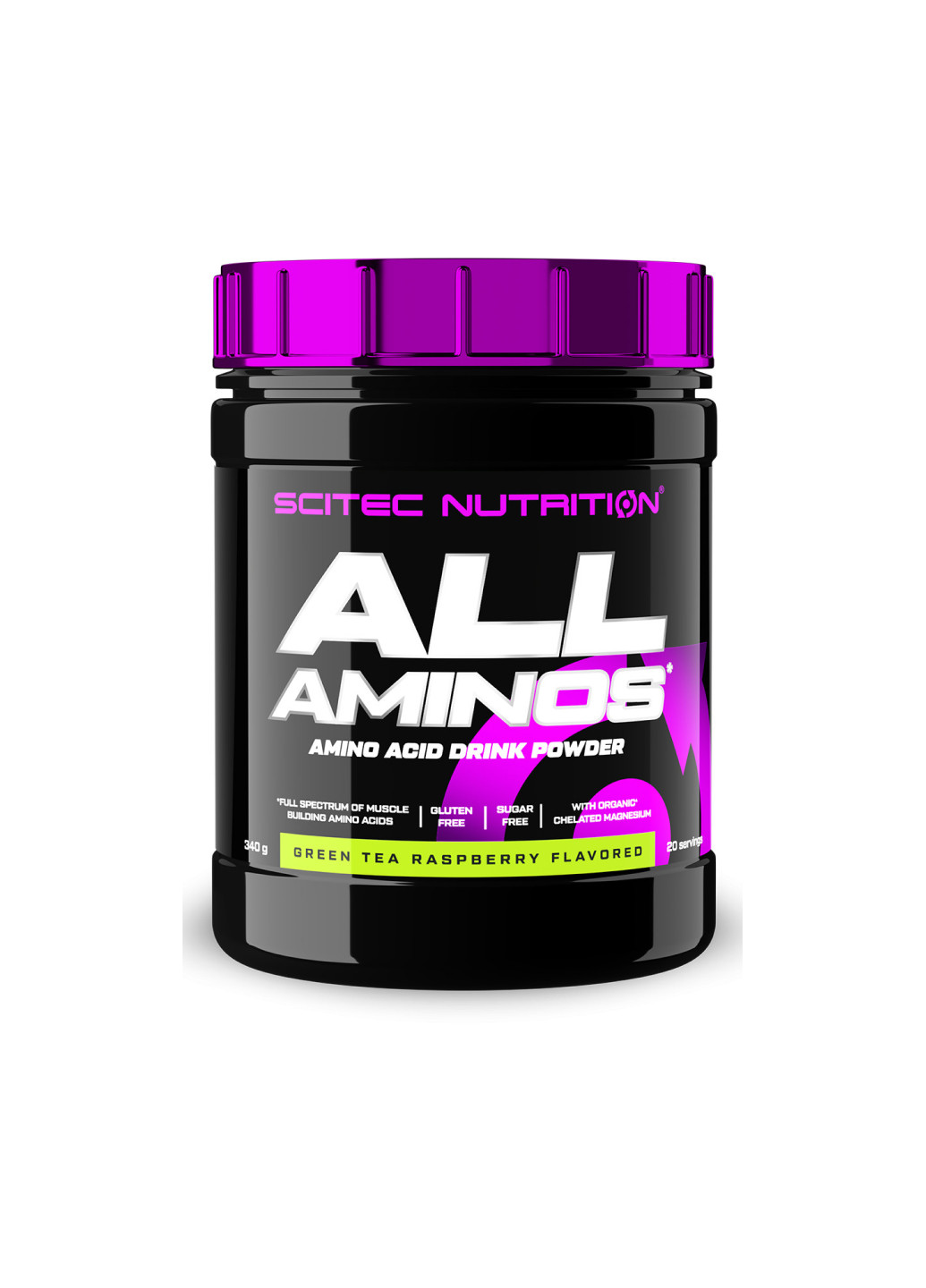 Аминокислоты для наращивания мышечной массы S/N ALL Aminos -340g Green Tea Raspberry Scitec Nutrition (253540449)