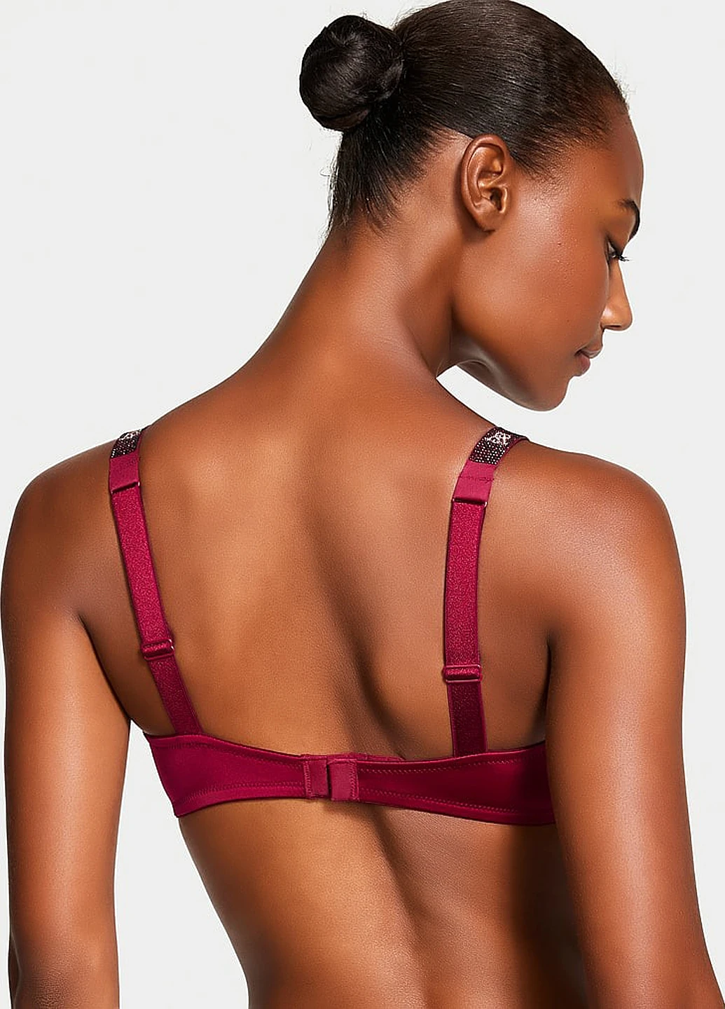 Бордовий демісезонний комплект (бюстгальтер, трусики) Victoria's Secret